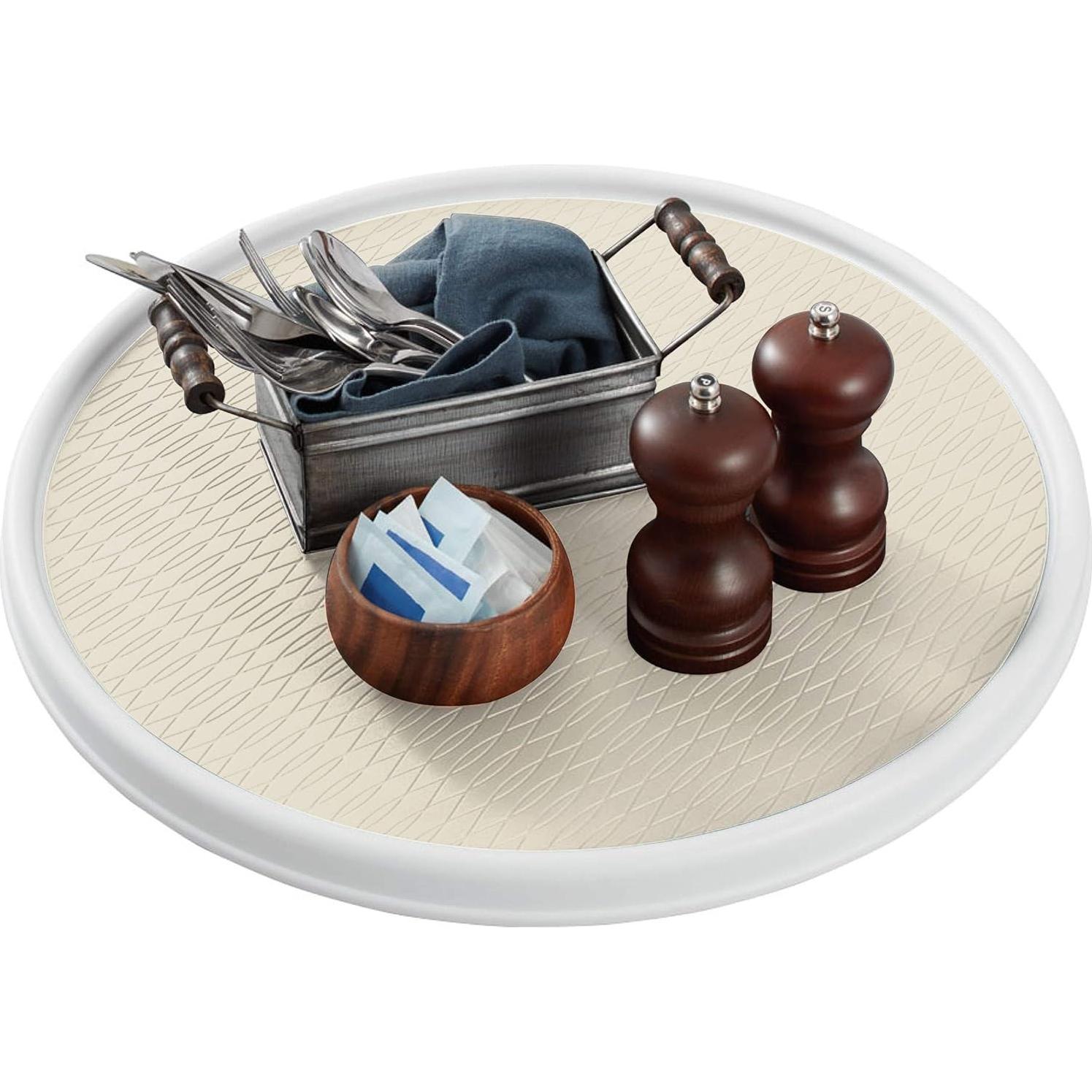 Plato Giratorio Antideslizante Copco 45,72 cm Crema