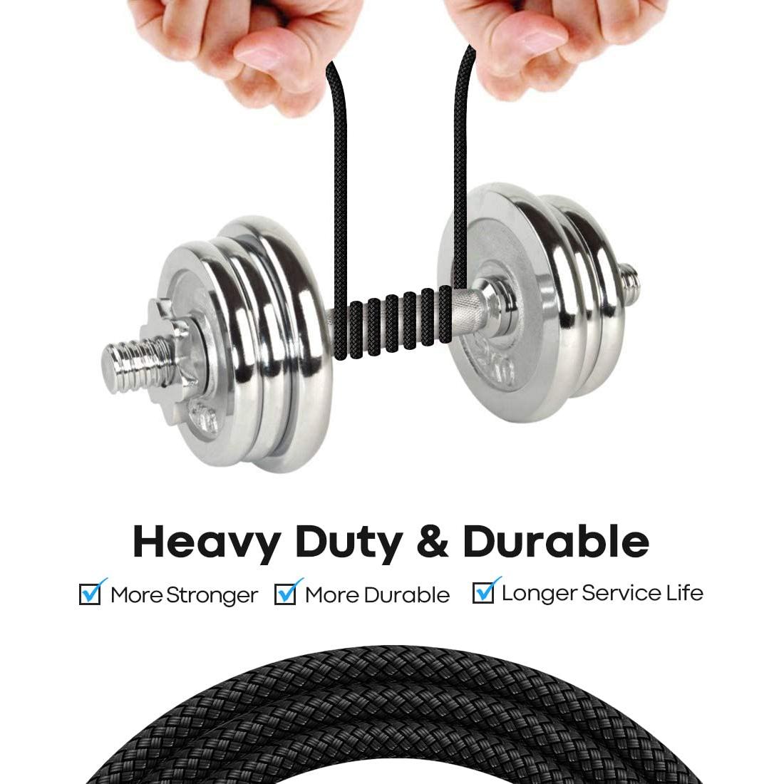 Cable USB C 6.1m CLEEFUN Carga Rápida Nylon Negro