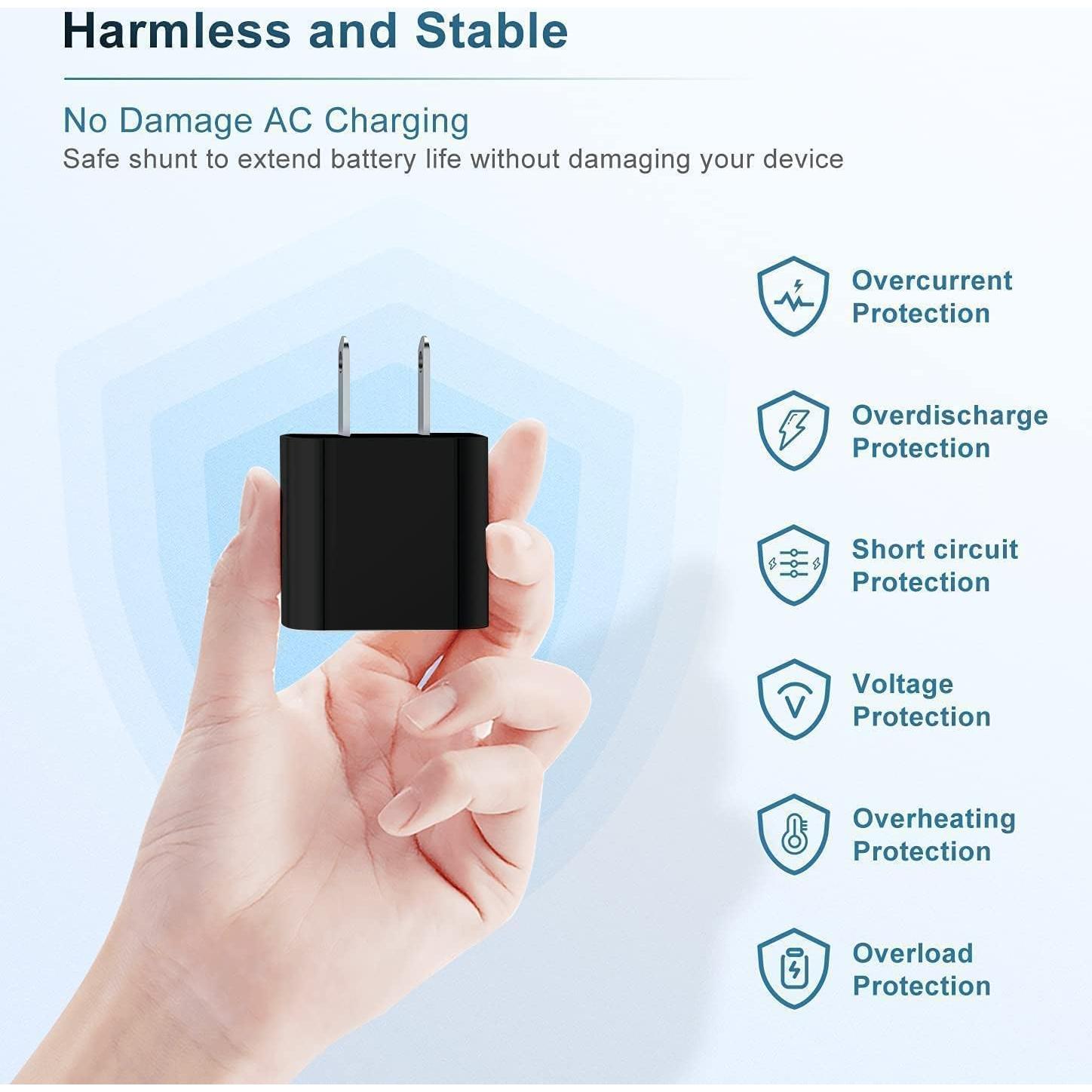 Cargador Rápido 20W USB C Eversame + 2 Cables 6 Pies