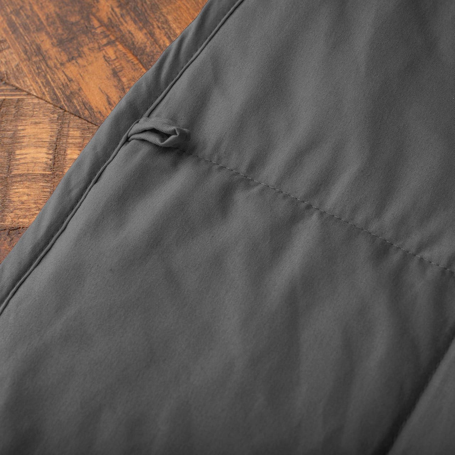 Manta con peso de microfibra Superior 104x152 cm 3.2 kg carbón