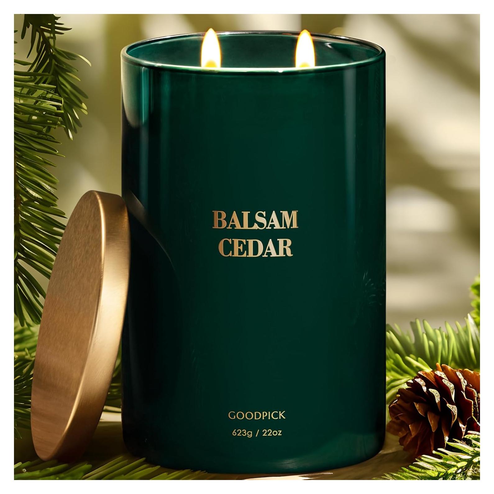 Vela Aromatizada de Soja Goodpick 622 g Cedro Balsámico