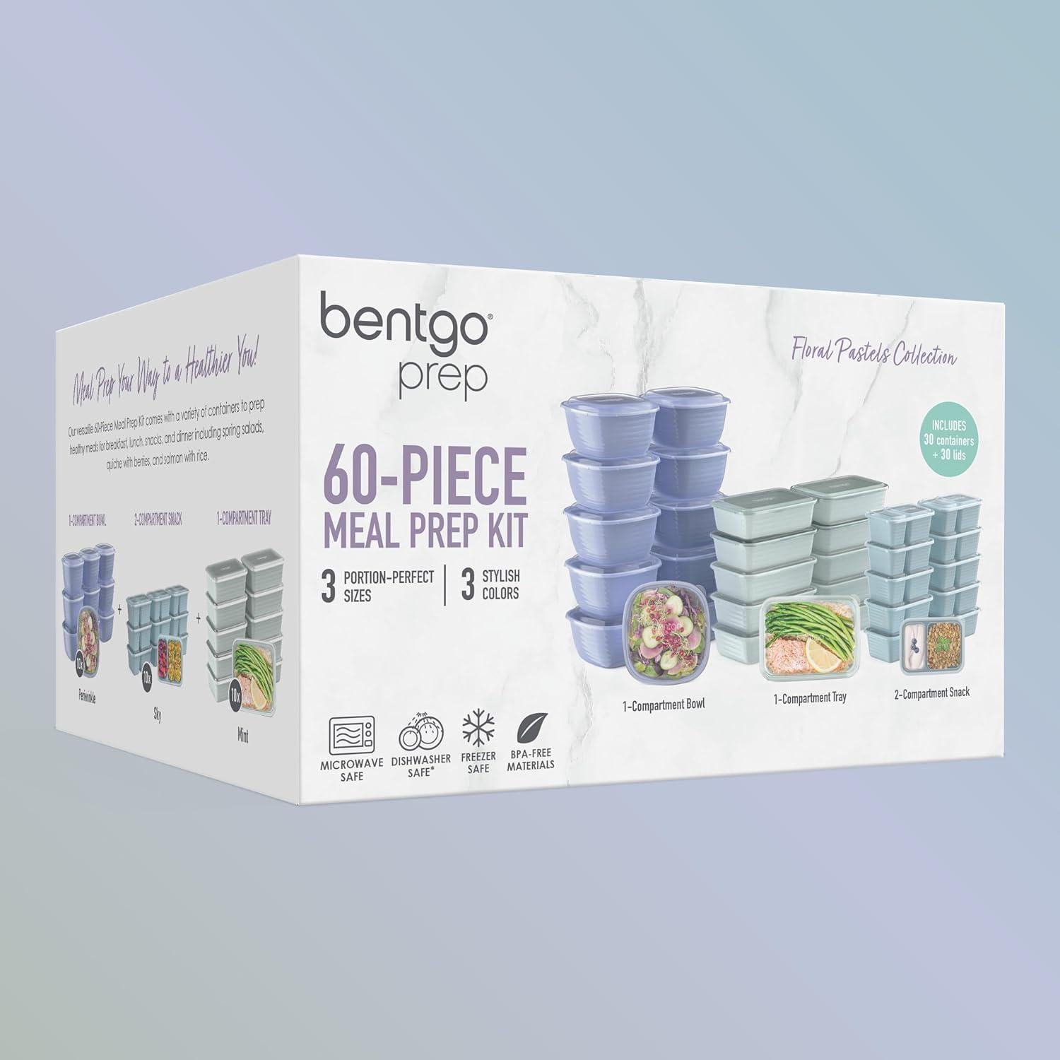 Kit de Preparación de Comidas Bentgo 60 Piezas - Sin BPA