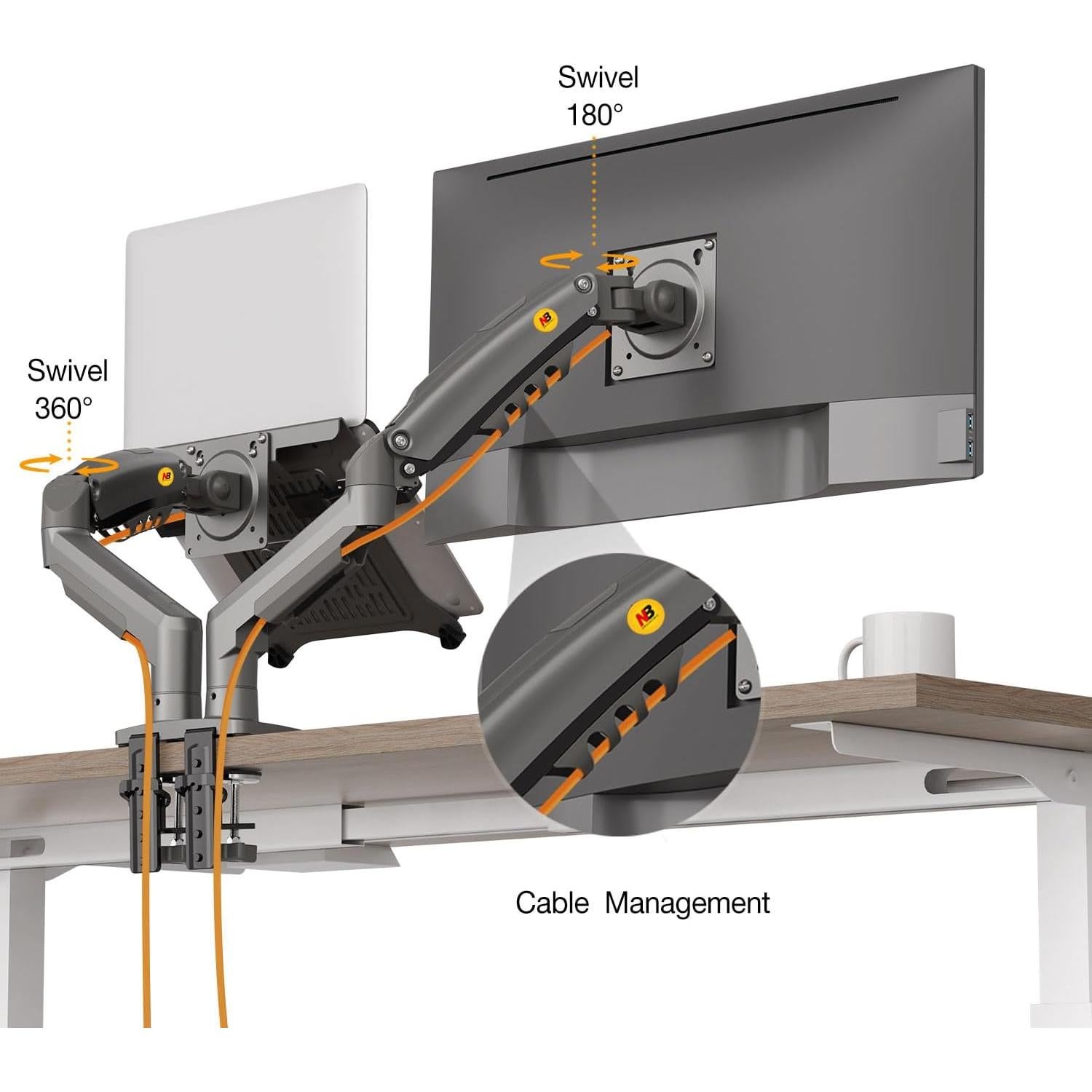 Soporte para Laptop NB North Bayou F160-FP Ajustable 10-17"