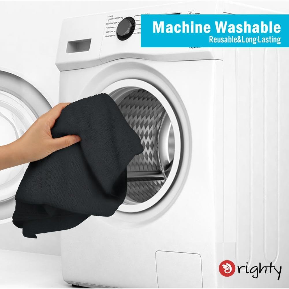 Toallas de Mano Negras Orighty 6 Pack Microfibra 40.6x71.1 cm