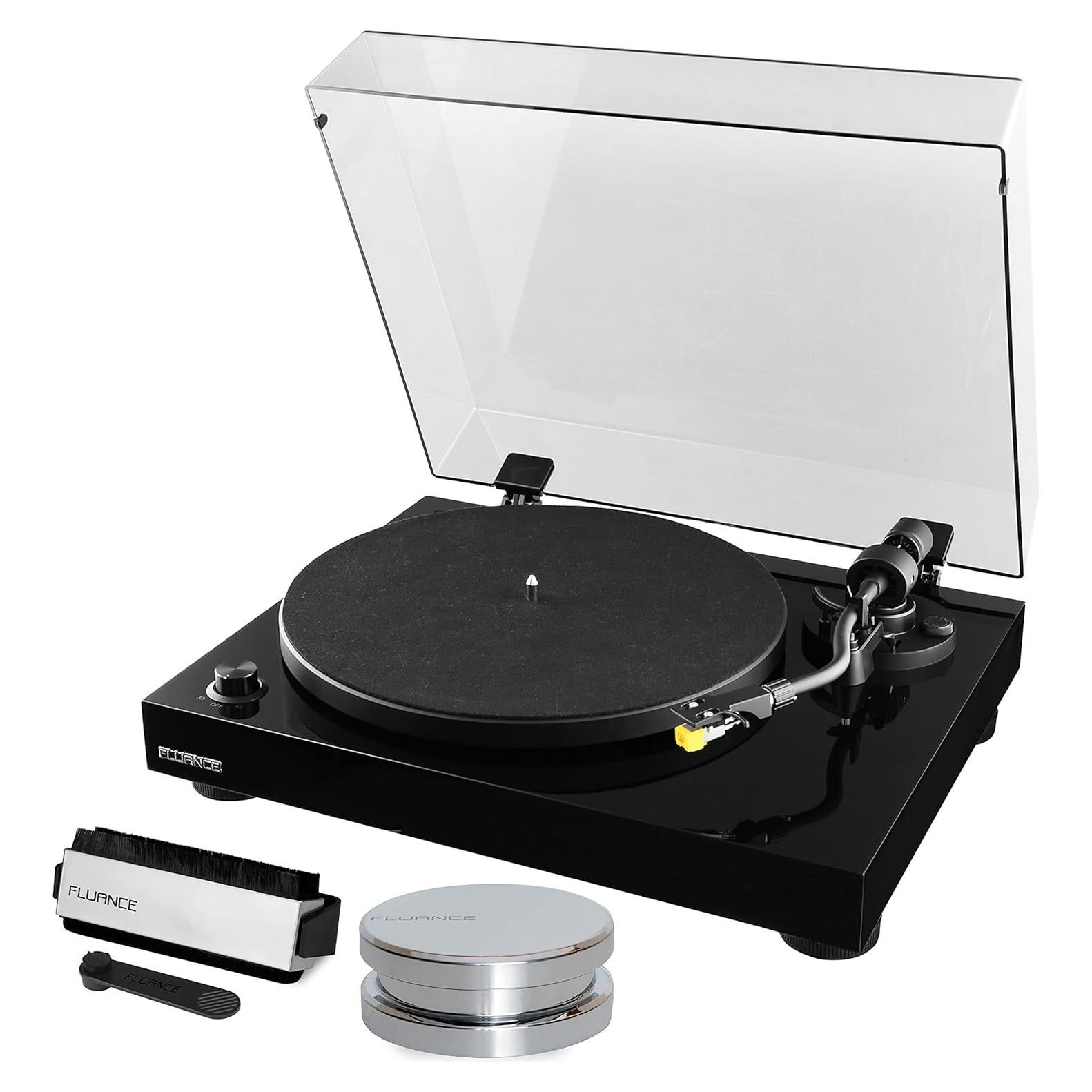 Tocadiscos Fluance RT80 con Audio Technica AT91 y Kit de Limpieza