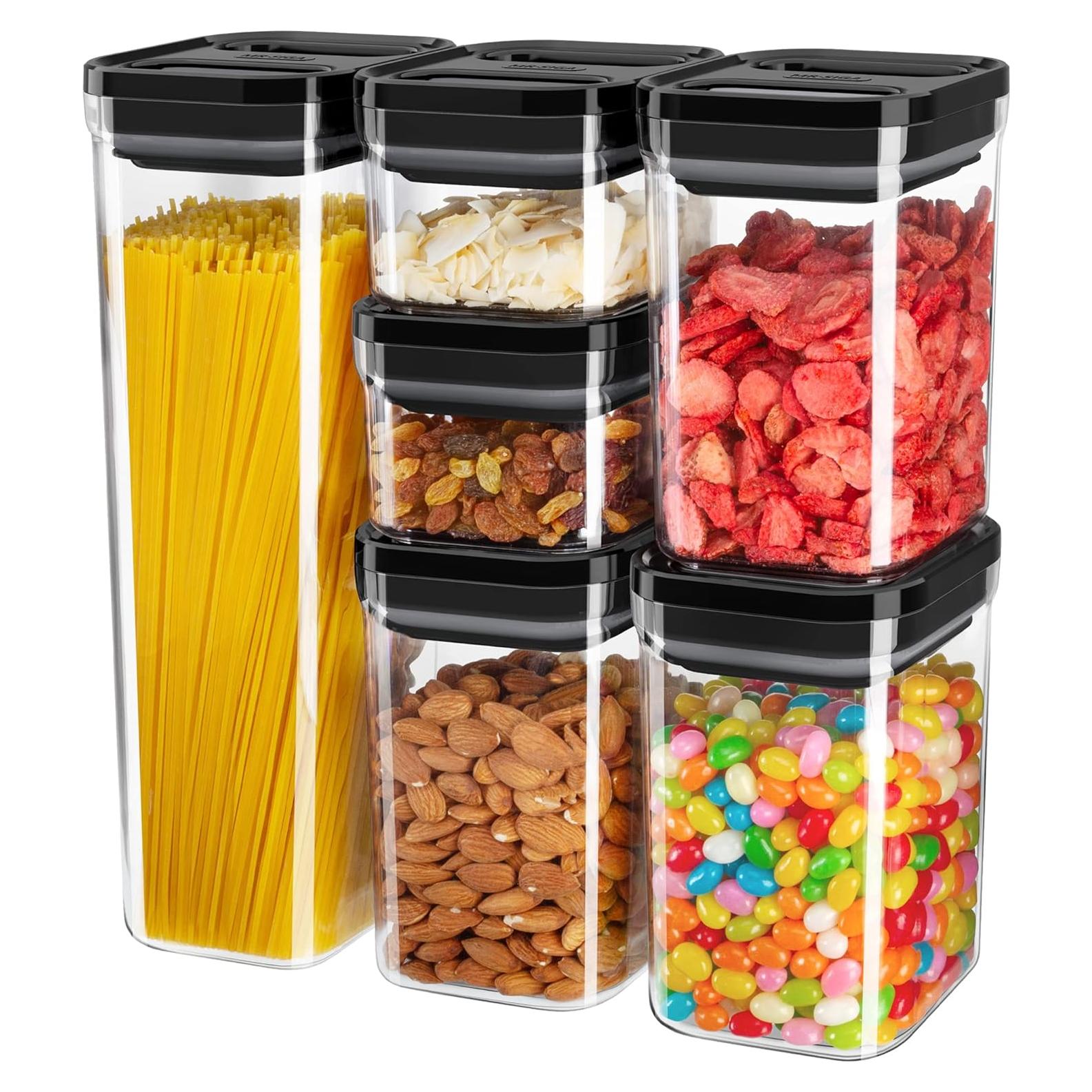 Juego de 6 Contenedores de Almacenamiento Hermético MR.SIGA 1L