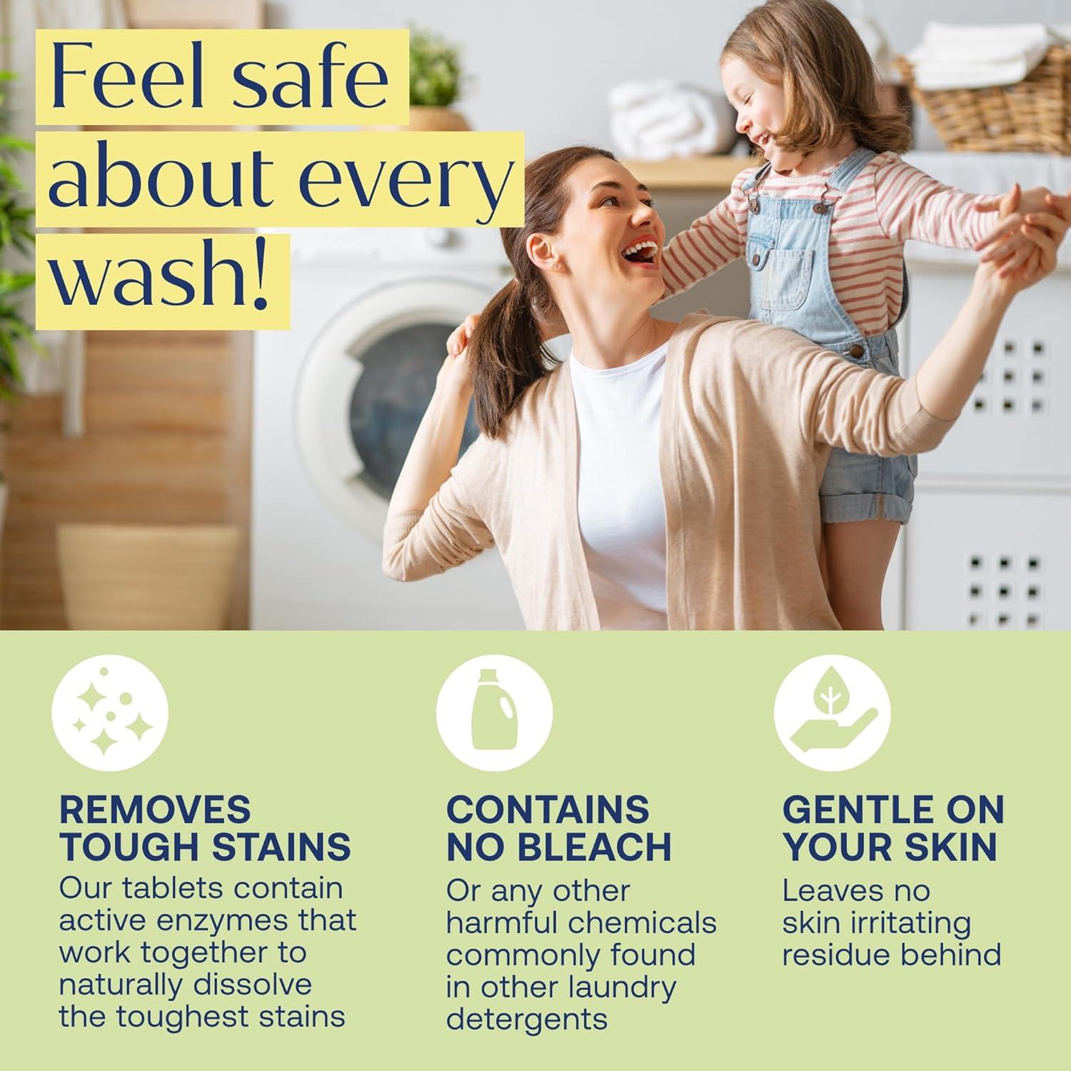 Tabletas de detergente para lavandería Fab Tab 30 unidades