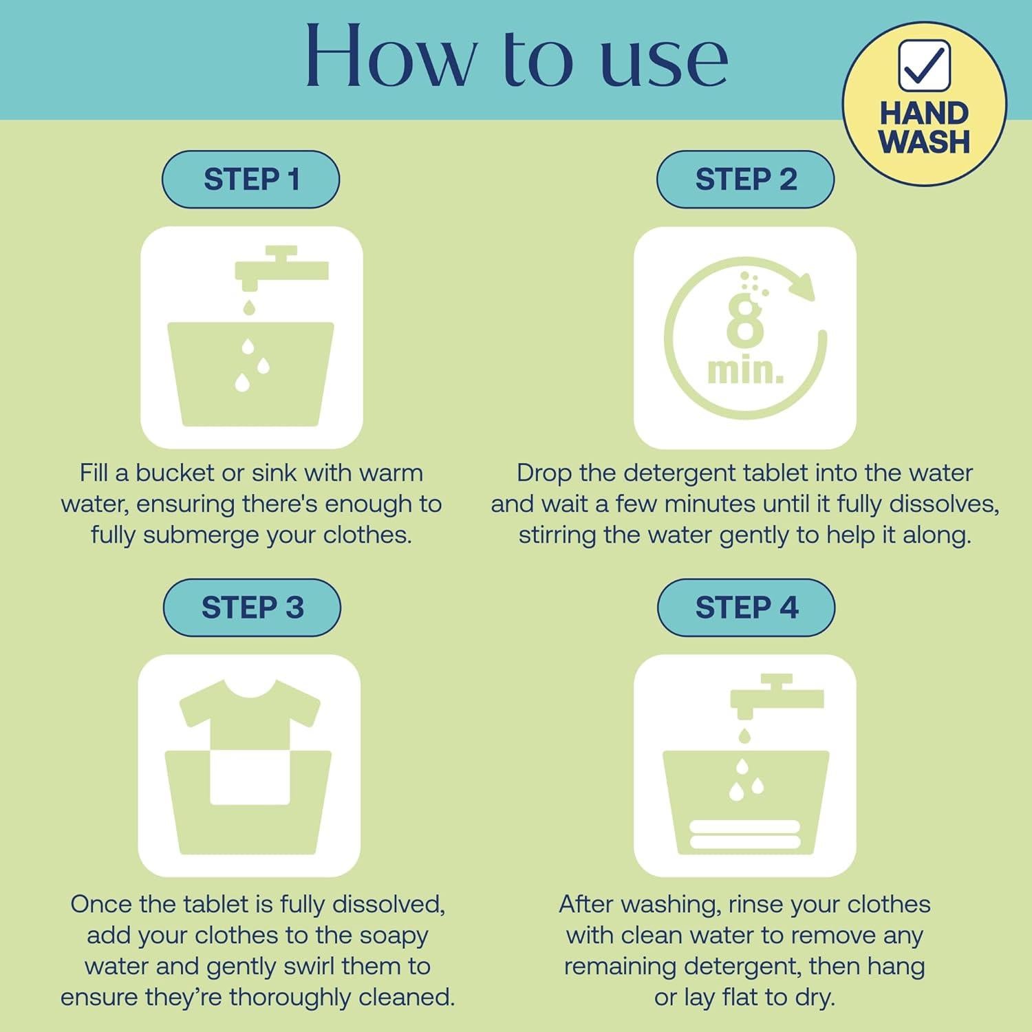 Tabletas de detergente para lavandería Fab Tab 30 unidades