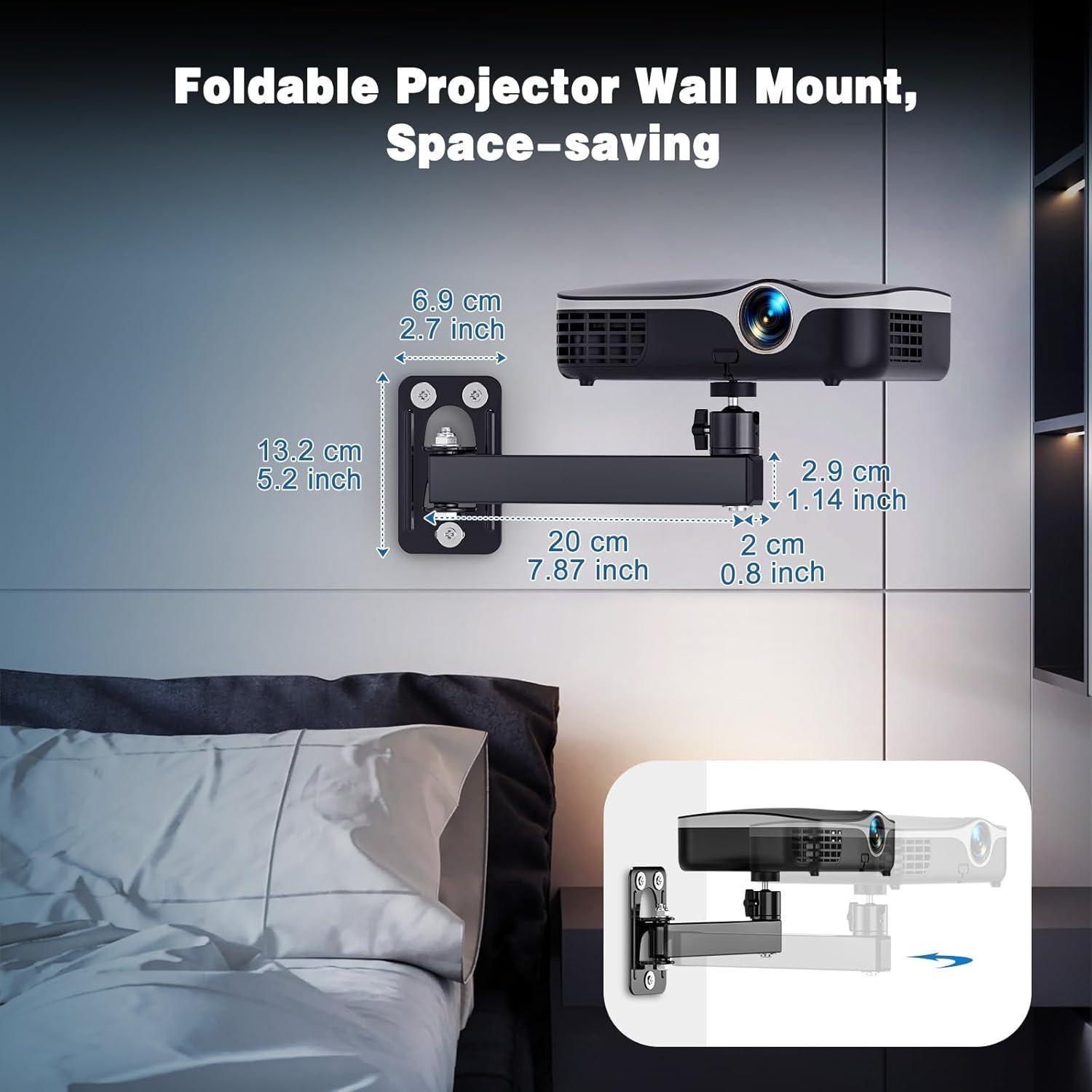Soporte de Proyector BAISHUN Ajustable Pared Techo 2kg