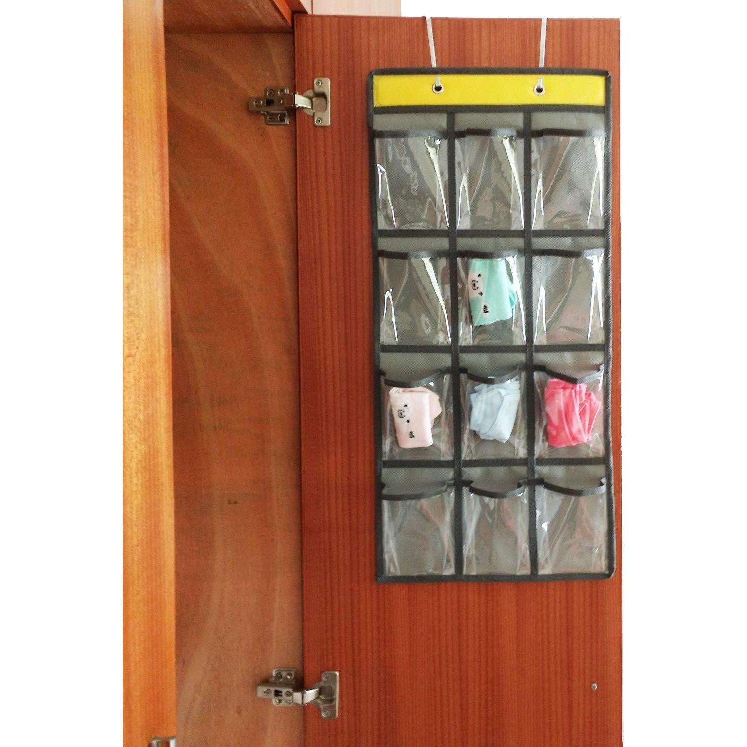 Organizador de Bolsillos Transparentes ANIZER 12 Compartimentos Gris