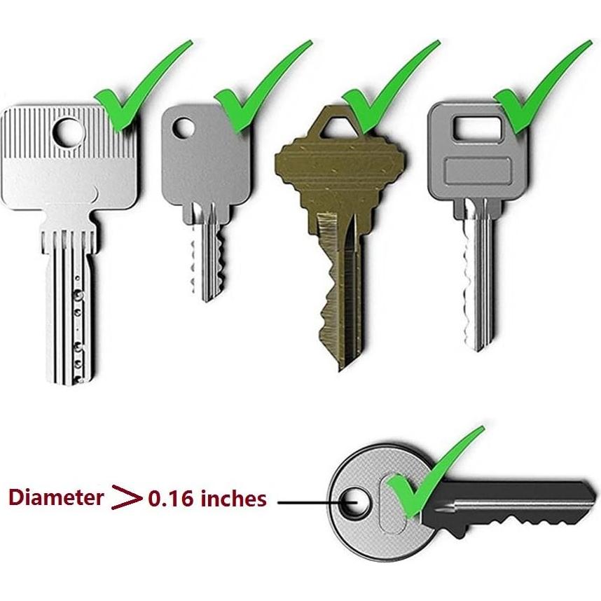 Soporte de Llaves Compacto ERCRYSTO - Organizador de Cuero Rojo