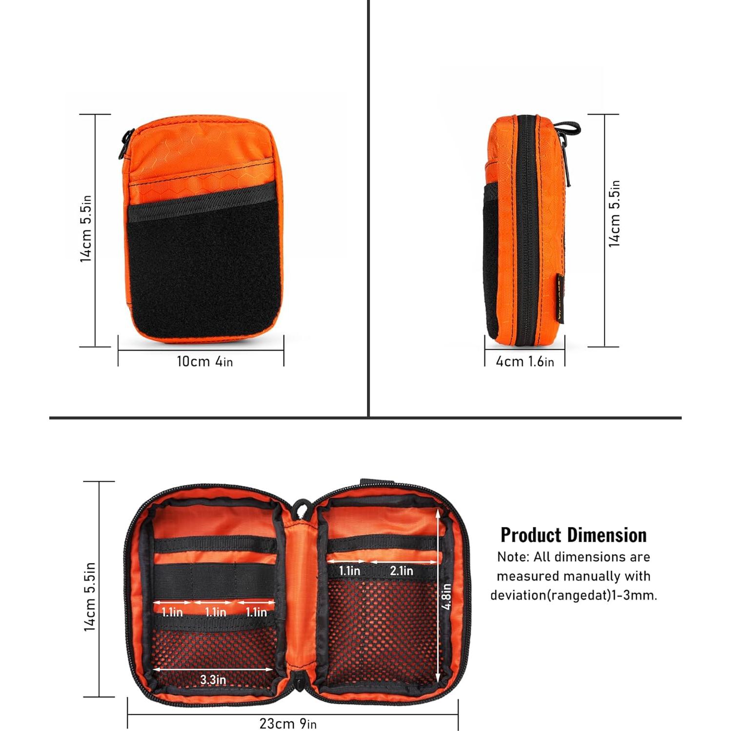 Organizador EDC VIPERADE VE26 Naranja 11 Compartimentos