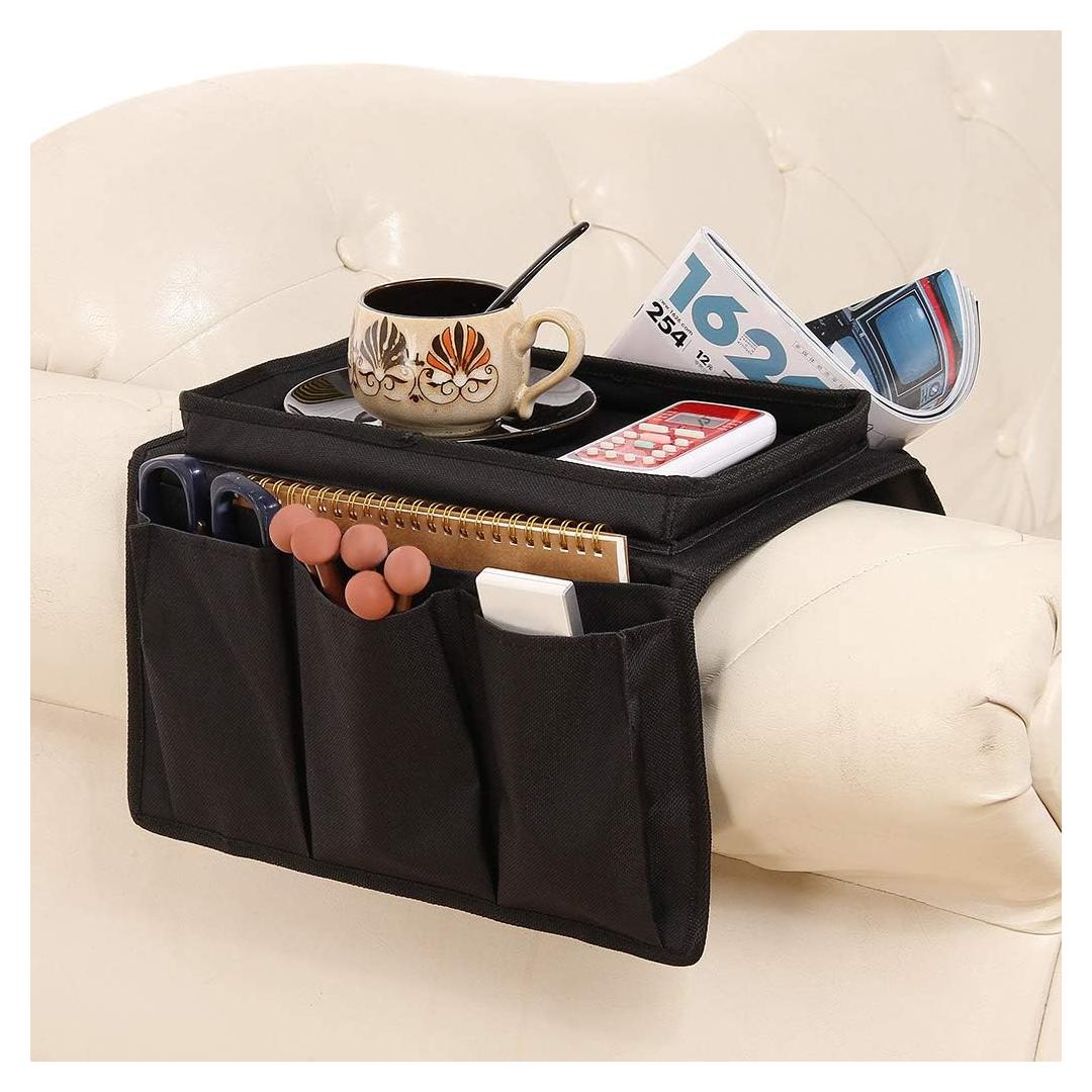 Organizador de Reposabrazos Holiberty con Bandeja y Bolsillos