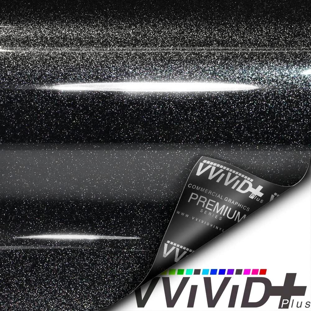 Vinilo de Envoltura VViViD Ultra Gloss 30.48x152.4cm Negro Heavy Metal