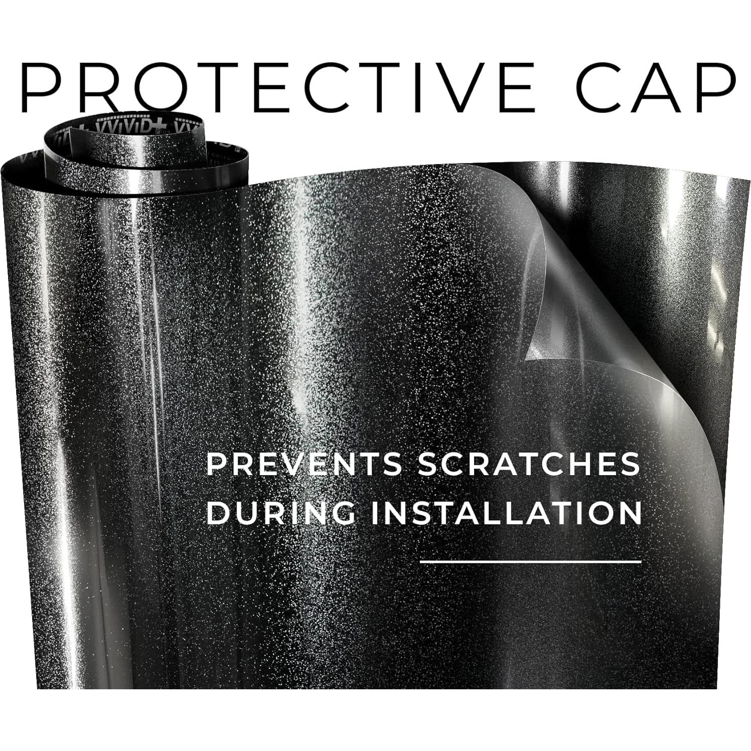 Vinilo de Envoltura VViViD Ultra Gloss 30.48x152.4cm Negro Heavy Metal