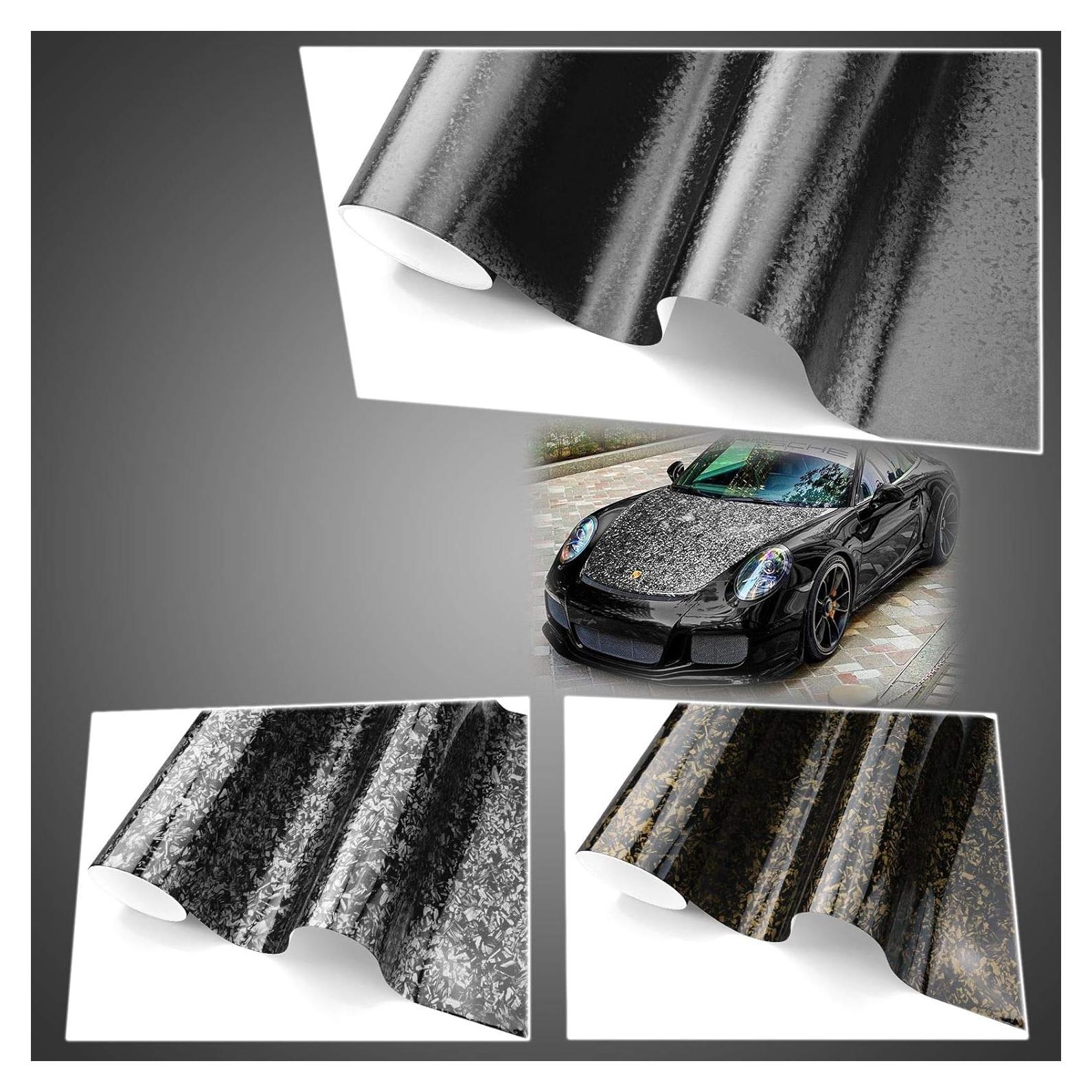 Vinilo de fibra de carbono dorado 61x152cm JDMBESTBOY