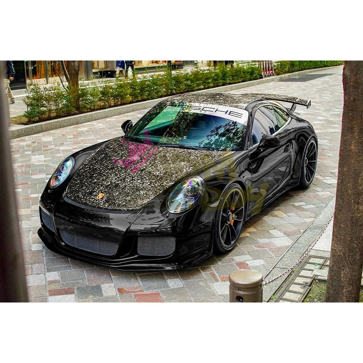 Vinilo de fibra de carbono dorado 61x152cm JDMBESTBOY