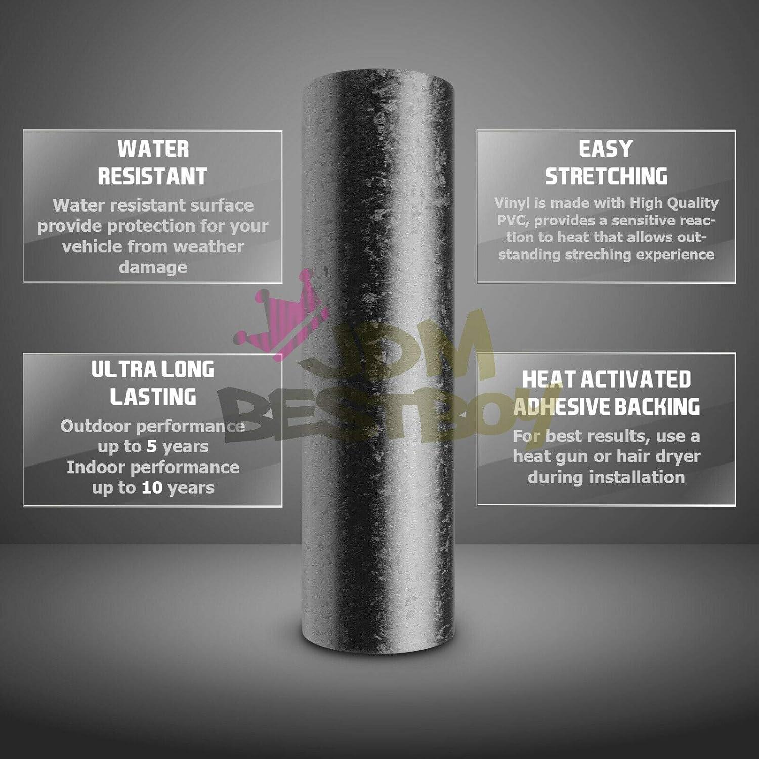 Vinilo de fibra de carbono dorado 61x152cm JDMBESTBOY