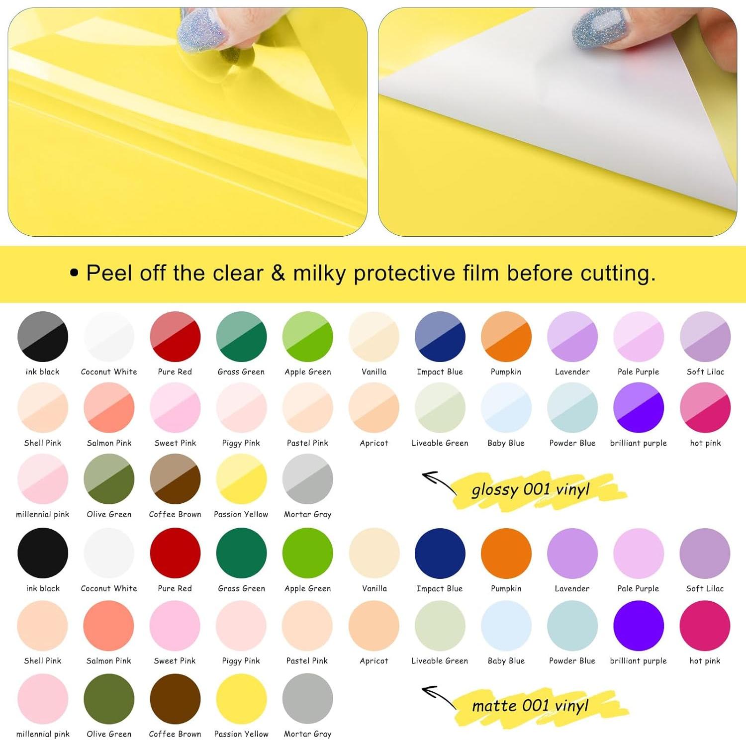 Paquete de Vinilo Adhesivo TECKWRAP 54 Hojas 30.48x30.48 cm