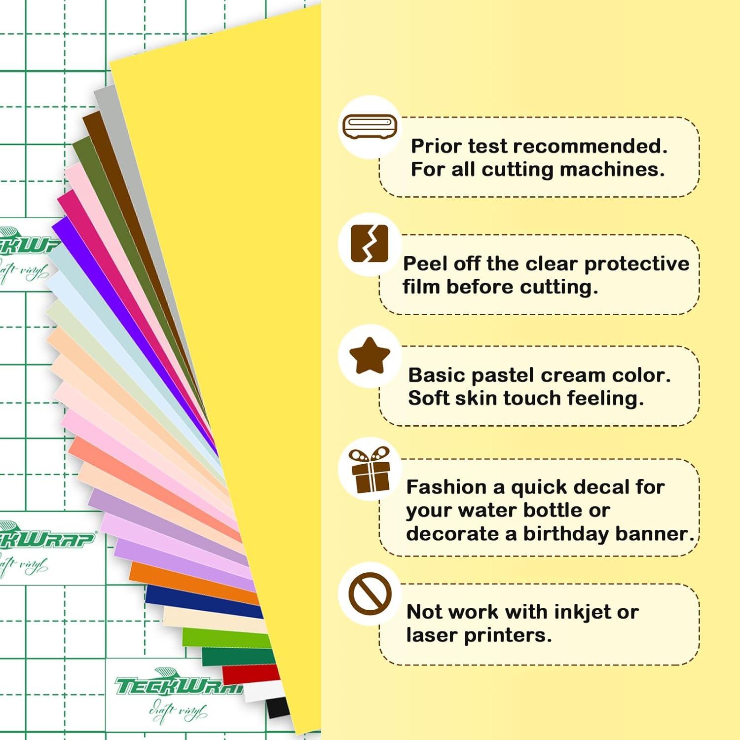 Paquete de Vinilo Adhesivo TECKWRAP 54 Hojas 30.48x30.48 cm