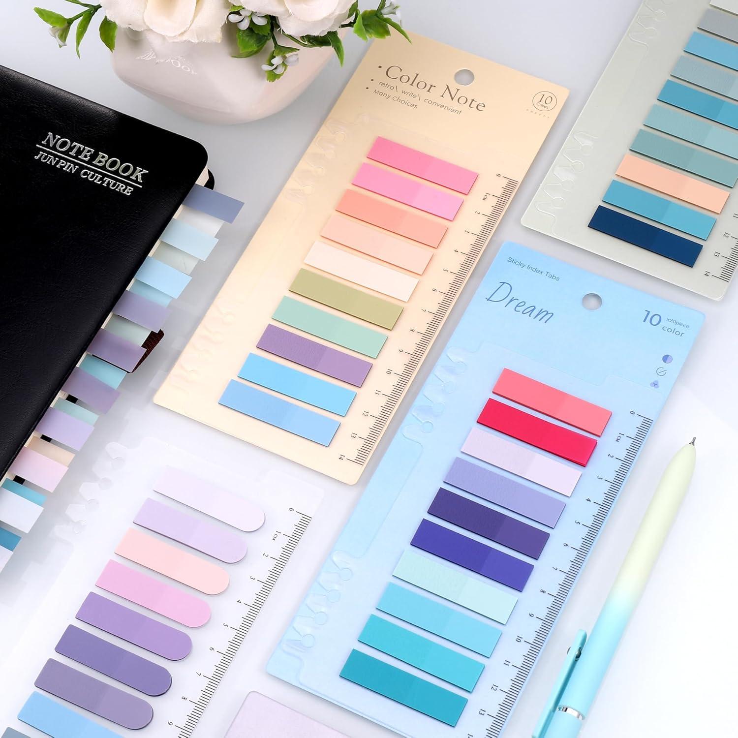 2000 Pestañas Adhesivas Transparentes JIANTA con Regla 10 Paquetes