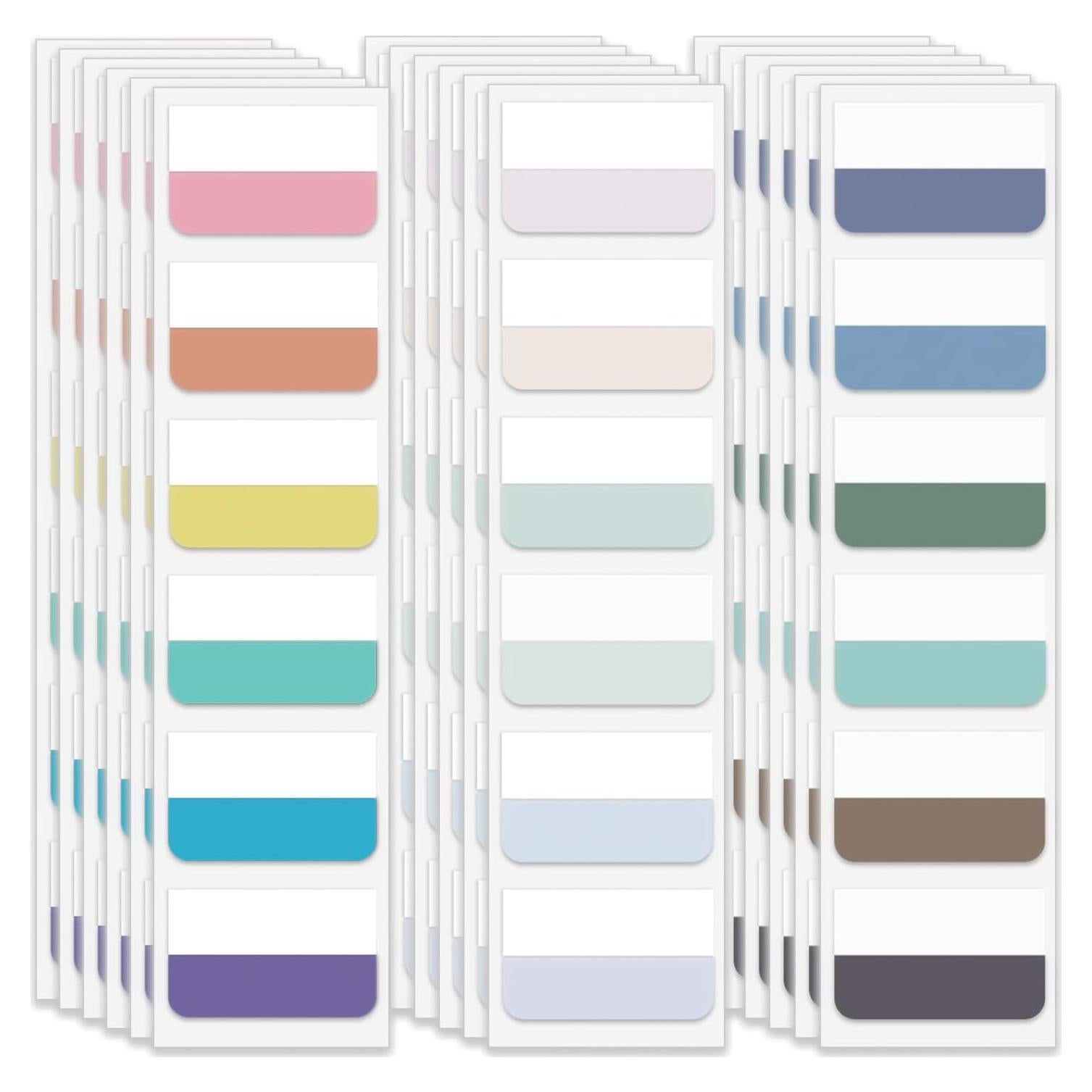 Pestañas Adhesivas Lumintutu 360pcs 18 Colores Reposicionables