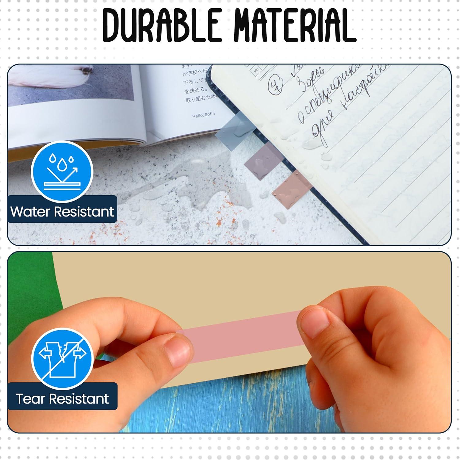 Pestañas Adhesivas Transparentes Essex Wares 300 Piezas 5 Colores