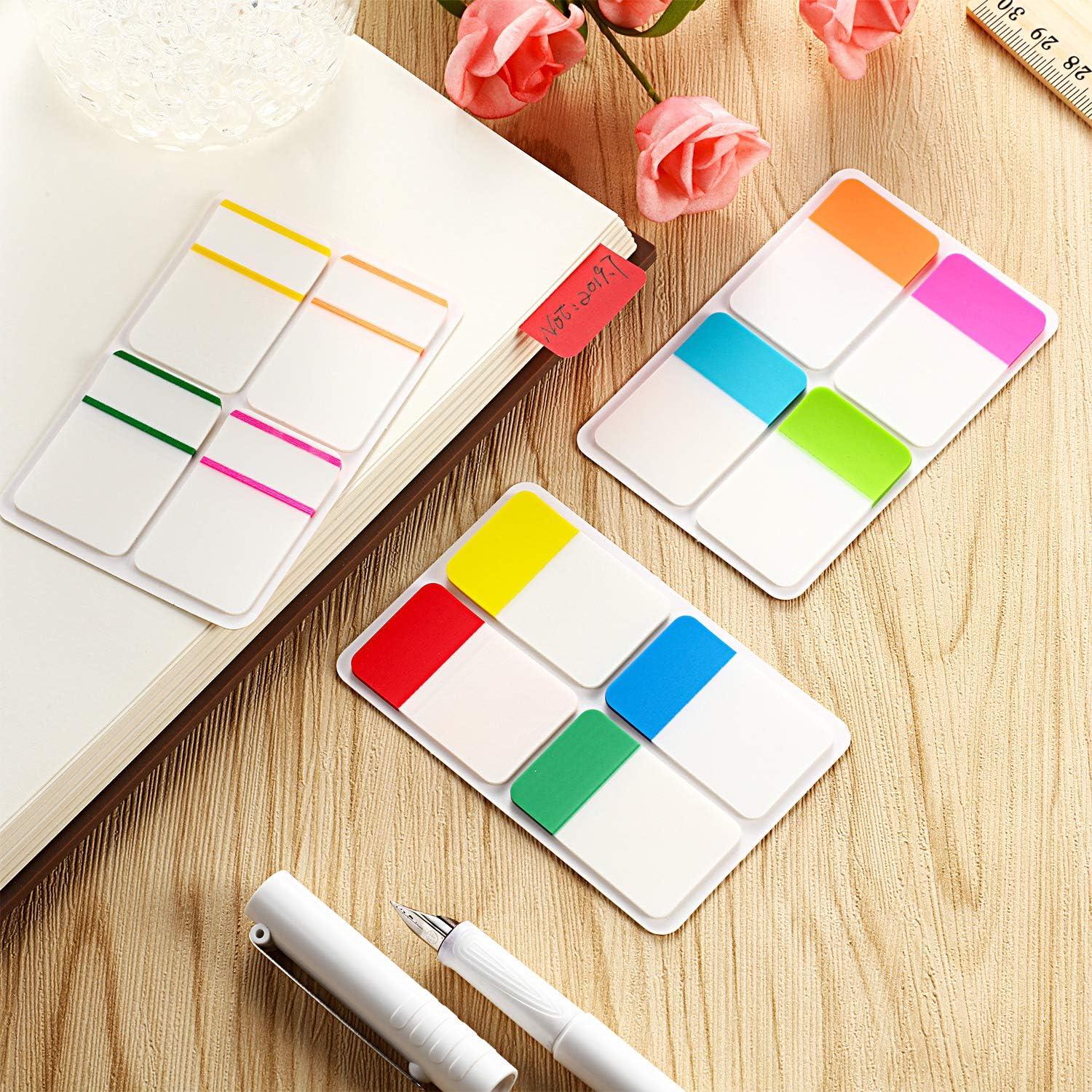 800 Piezas Pestañas Adhesivas JOVITEC 2.54 cm 12 Colores