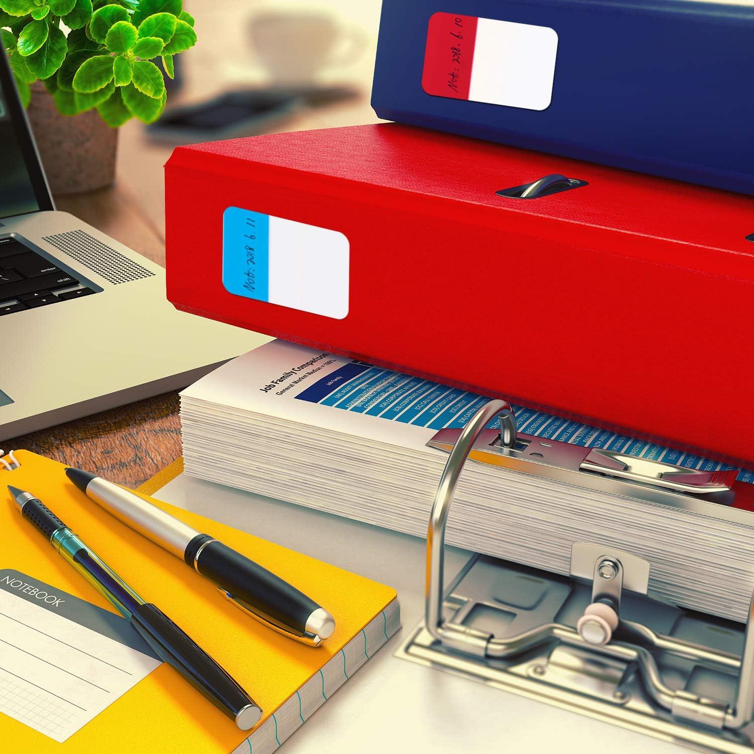 800 Piezas Pestañas Adhesivas JOVITEC 2.54 cm 12 Colores