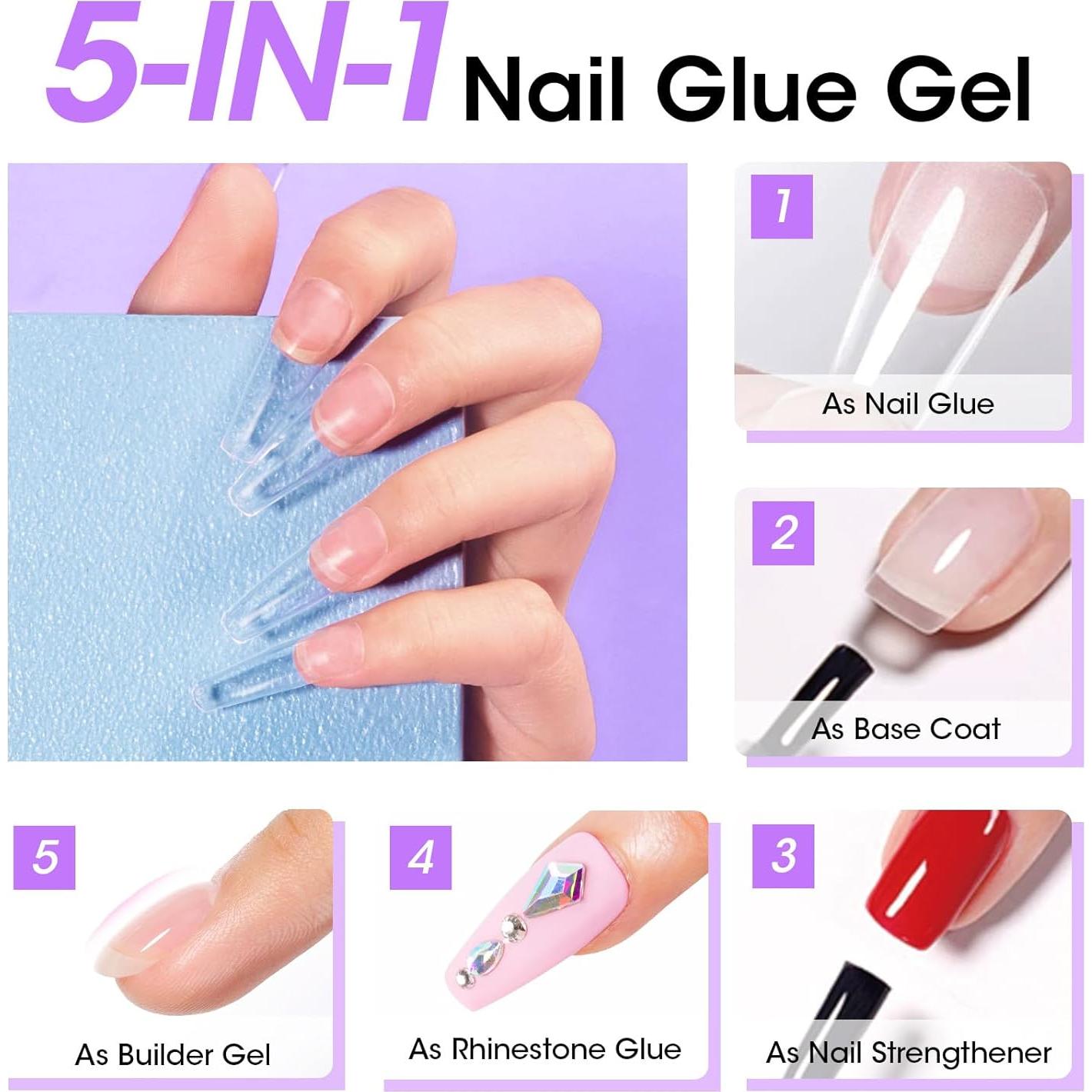 Gellen Pegamento para Uñas 5 en 1 UV 15ML - Gel Adhesivo