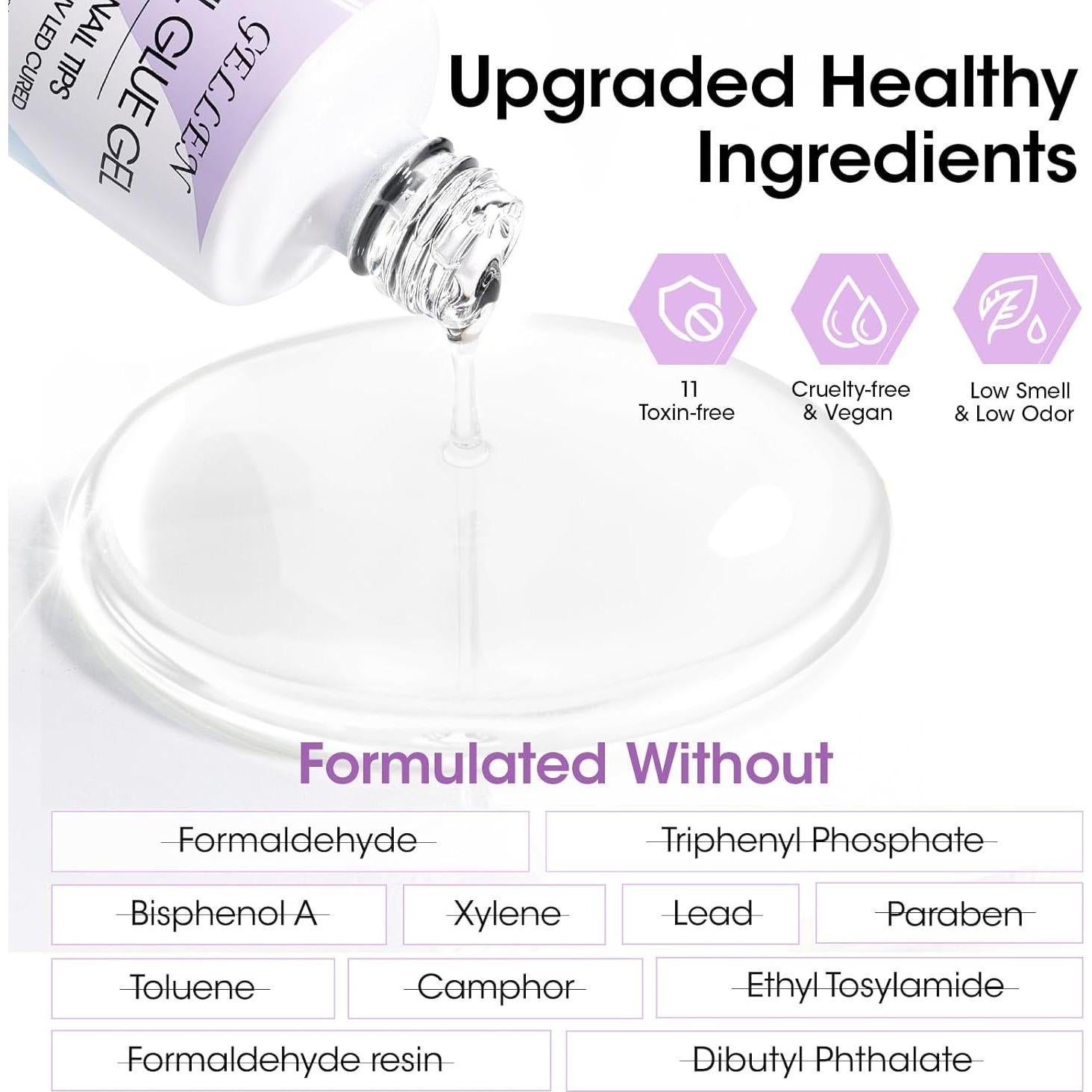 Gellen Pegamento para Uñas 5 en 1 UV 15ML - Gel Adhesivo