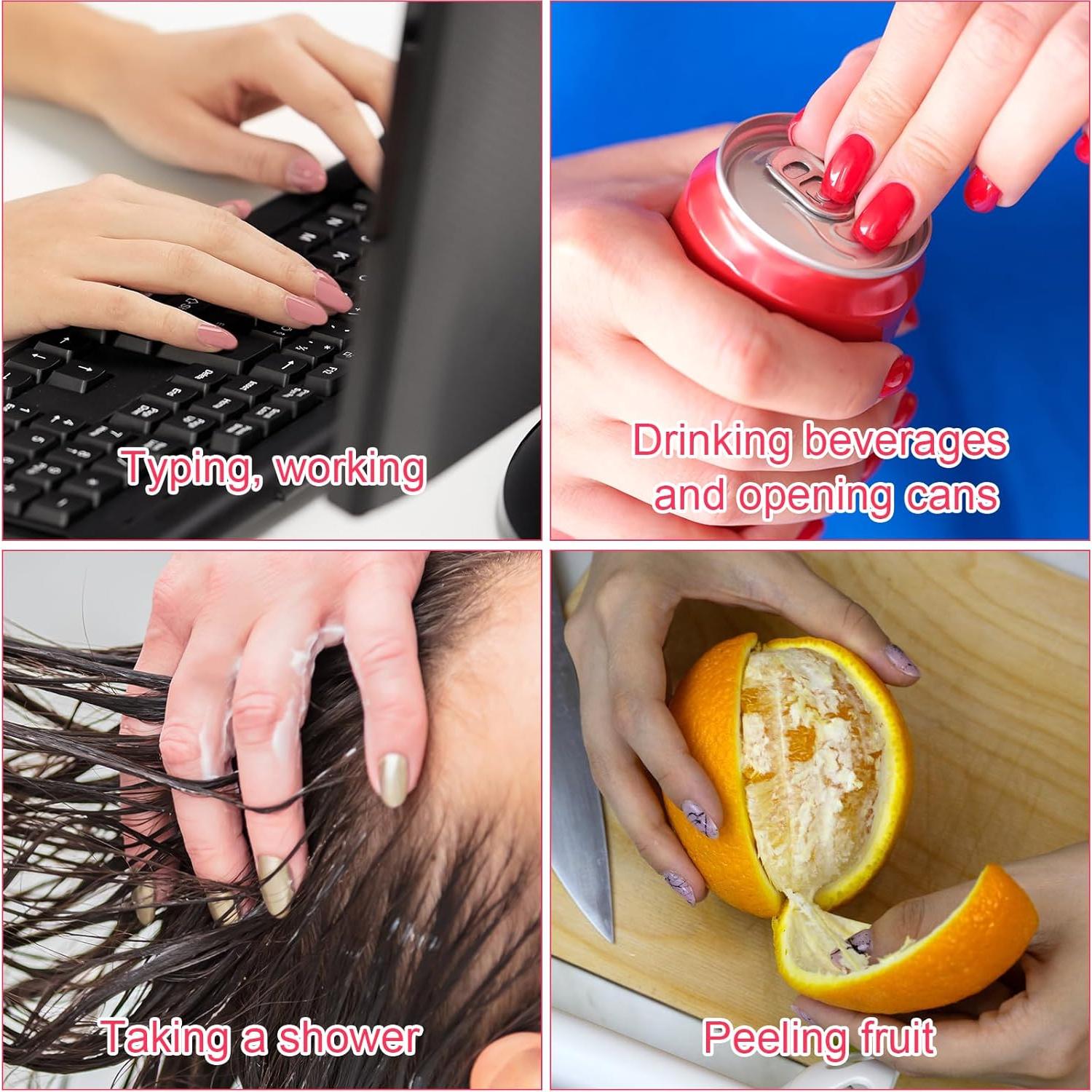 BOXOB 600 Pestañas Adhesivas para Uñas Falsas - 15 Tamaños