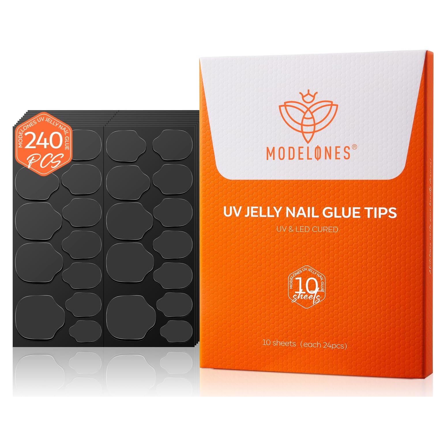 Pestañas Adhesivas para Uñas Modelones 240pcs 12 Tamaños