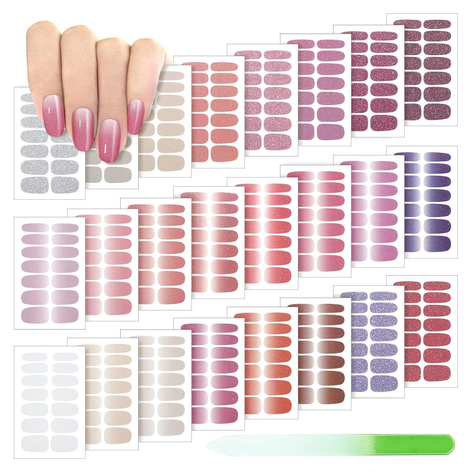 Stickers de Uñas Autoadhesivos Maitys 336 Piezas Estilo Elegante