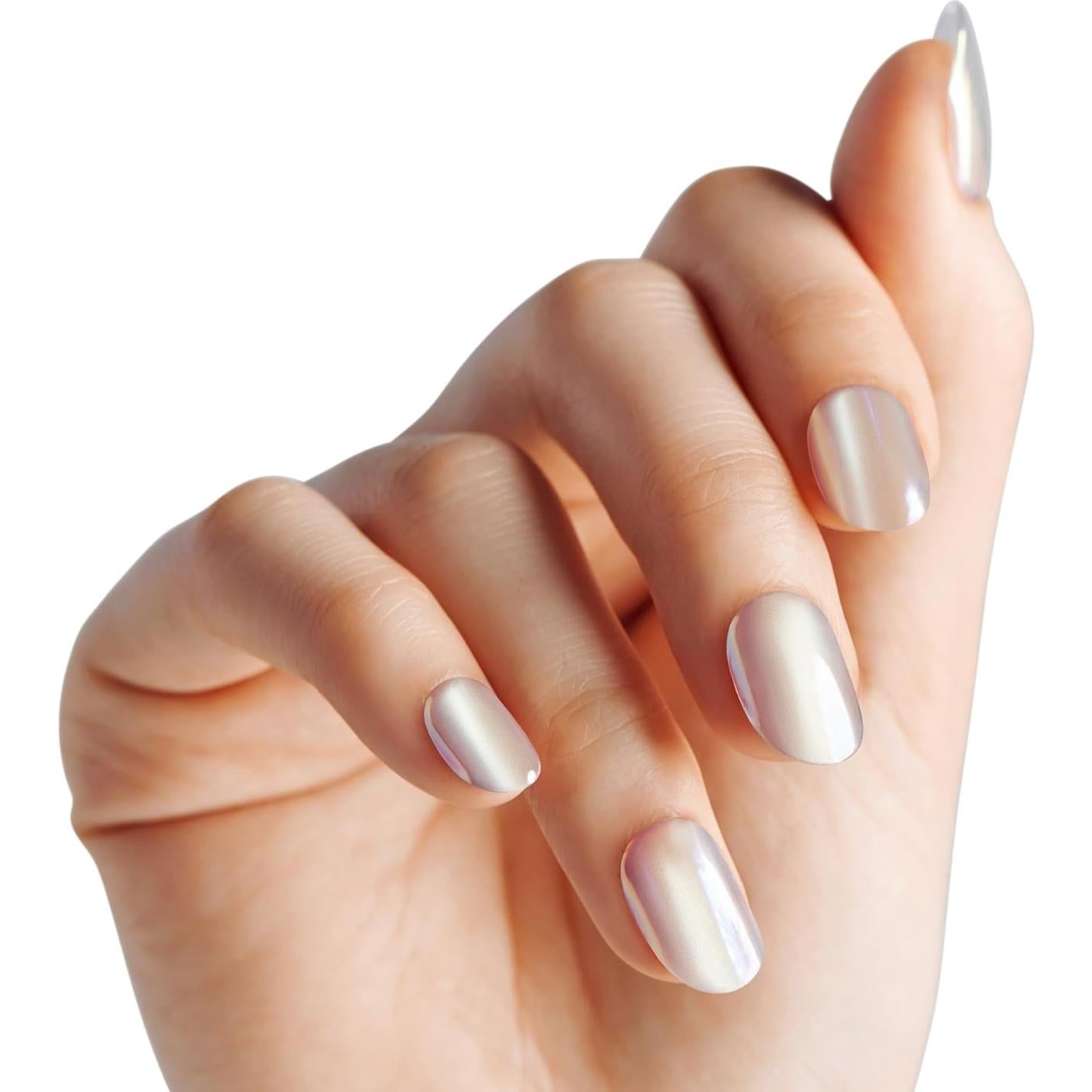 Uñas Postizas KISS colorFX Amor Agrio Cortas Ovaladas 30 Uñas