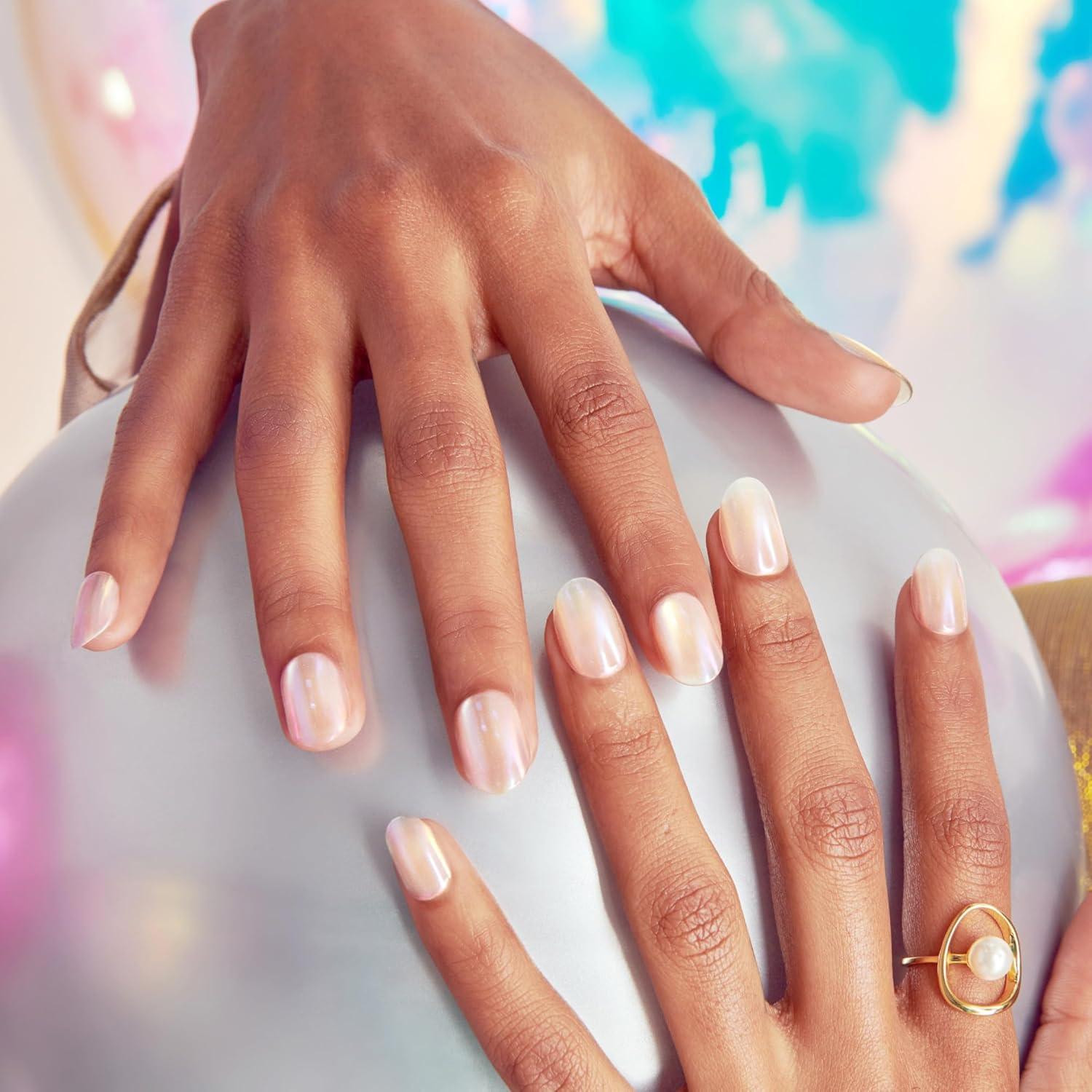 Uñas Postizas KISS colorFX Amor Agrio Cortas Ovaladas 30 Uñas