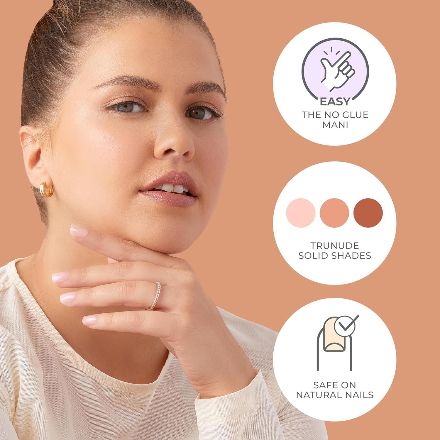 Uñas Postizas KISS imPRESS Serenidad Rosa Medio 30 Uñas