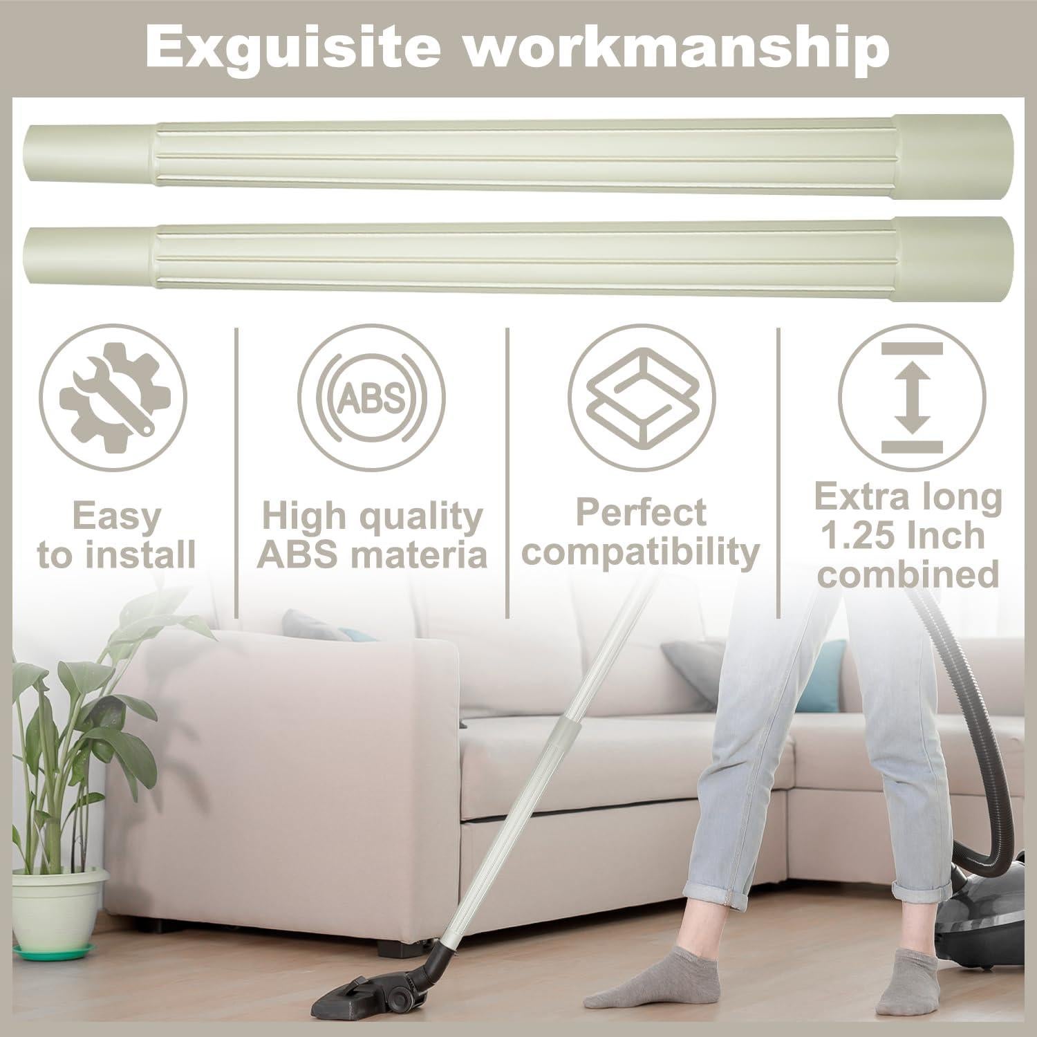 Varilla de Aspiradora HASMX 48.26 cm Plástico Blanco 2-Pack