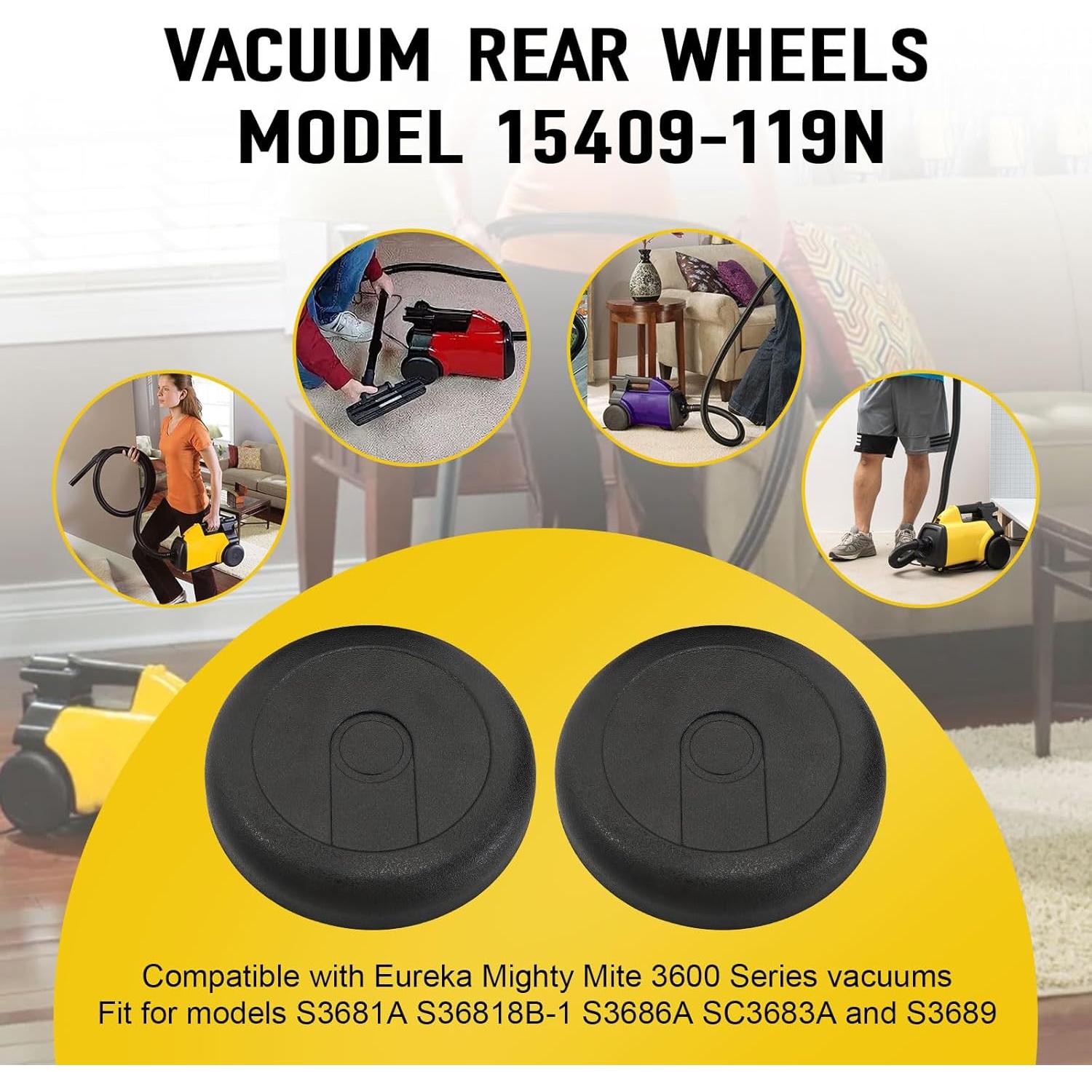 Ruedas Traseras de Vacío Batator 15409-119N para Aspiradoras Eureka