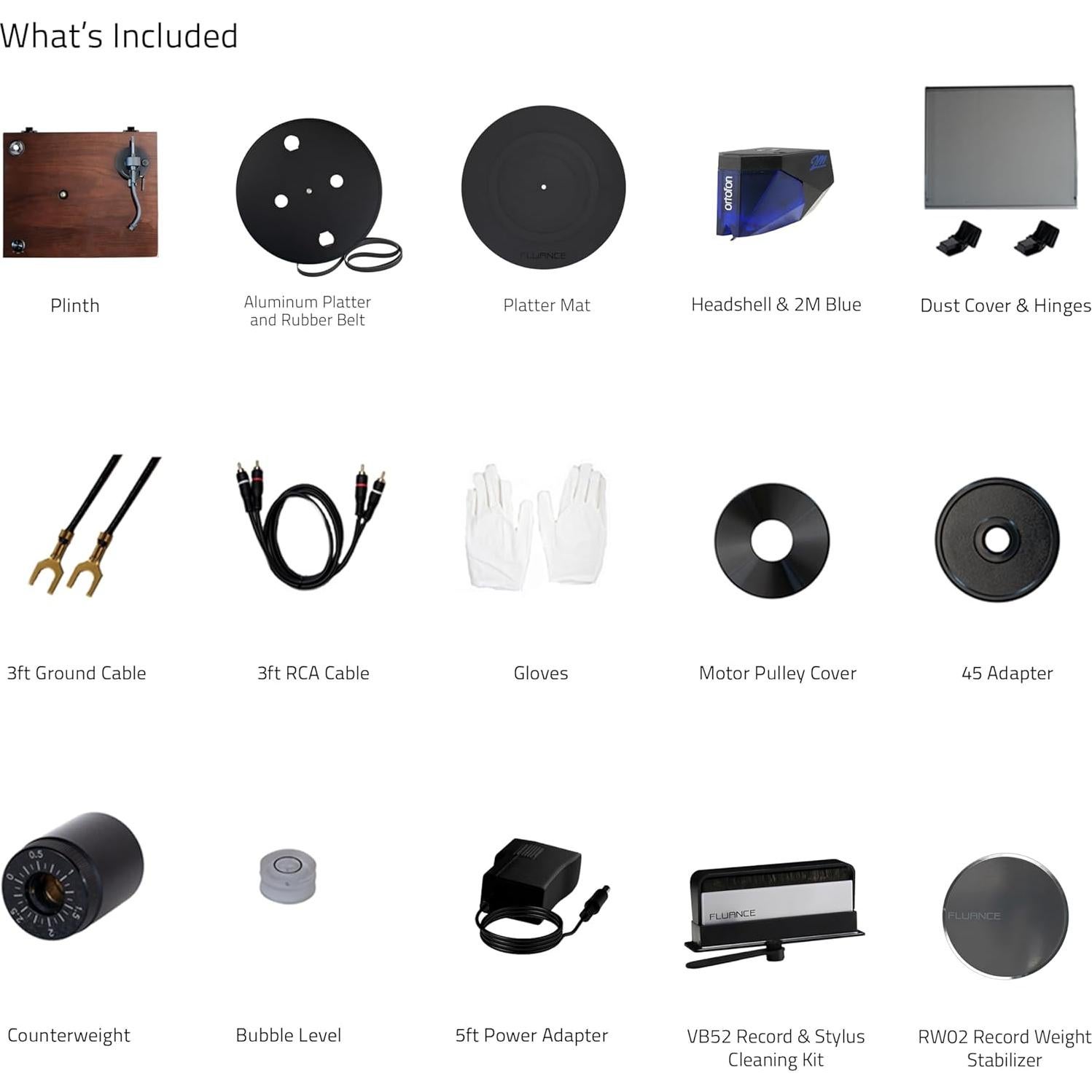 Tocadiscos Fluance RT84 Vinilo Ortofon 2M Blue + Kit Limpieza