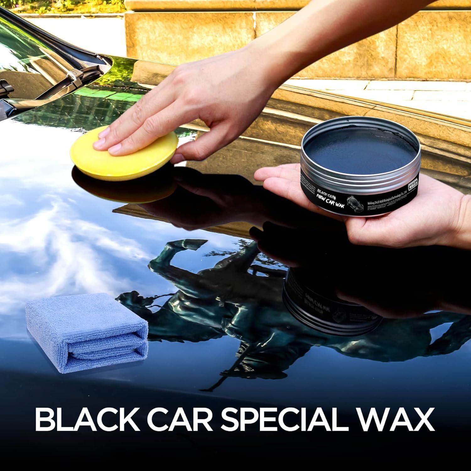 Cera para Autos Negra Carnauba 180g - Brillo y Protección