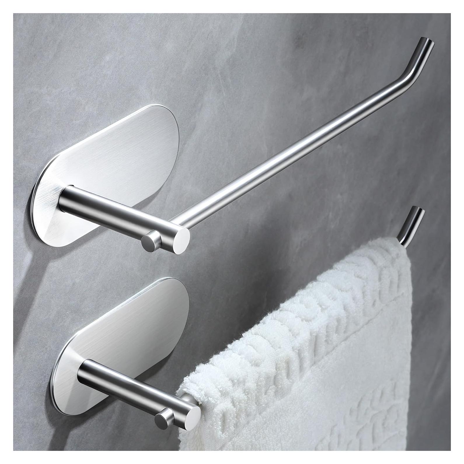 Soporte para Toallas de Mano SUNTECH Acero Inoxidable 2 Paquetes