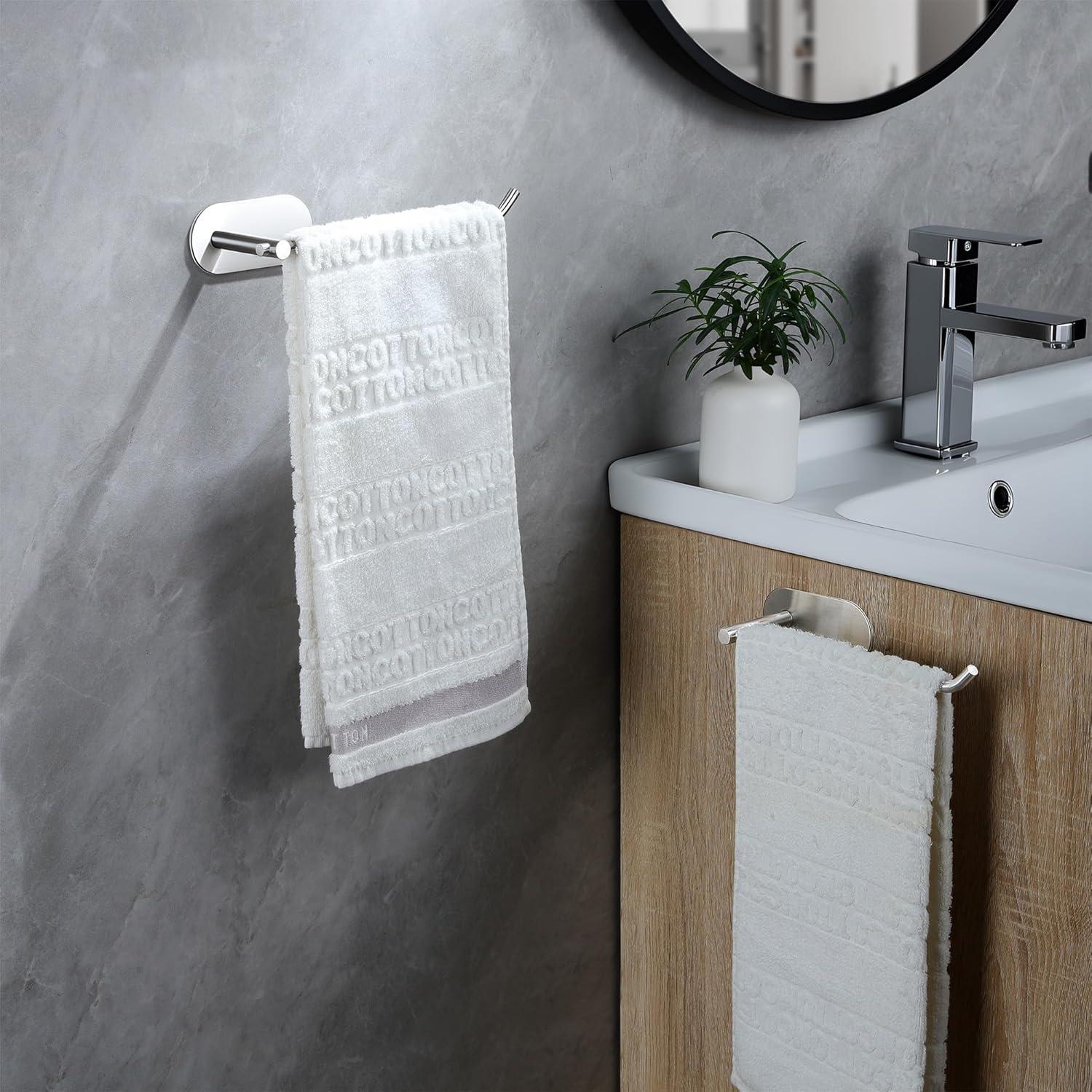 Soporte para Toallas de Mano SUNTECH Acero Inoxidable 2 Paquetes