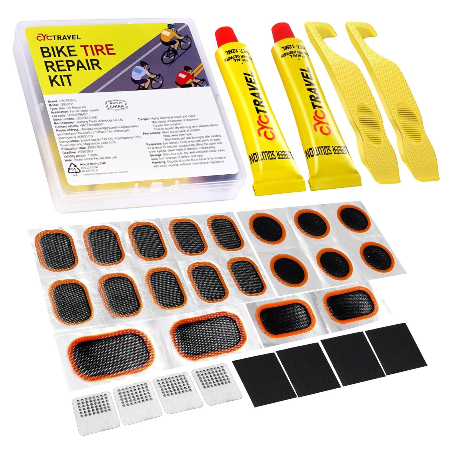 Kit de Reparación de Neumáticos de Bicicleta Cyctravel JSB-0831 con 20 Piezas