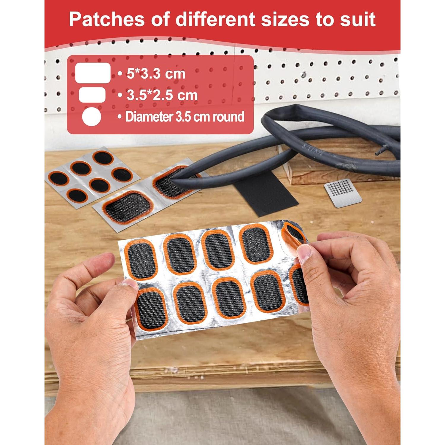 Kit de Reparación de Neumáticos de Bicicleta Cyctravel JSB-0831 con 20 Piezas