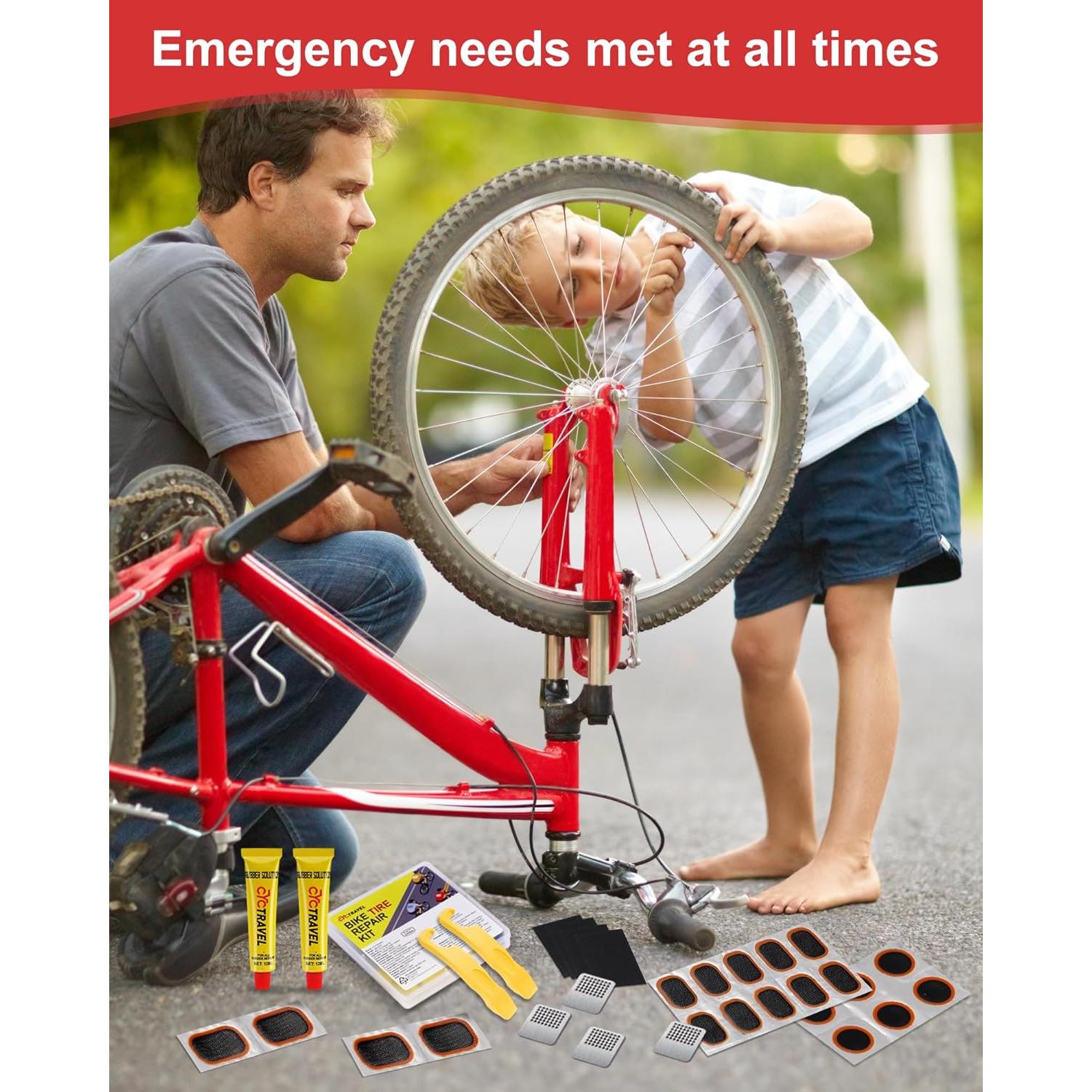 Kit de Reparación de Neumáticos de Bicicleta Cyctravel JSB-0831 con 20 Piezas