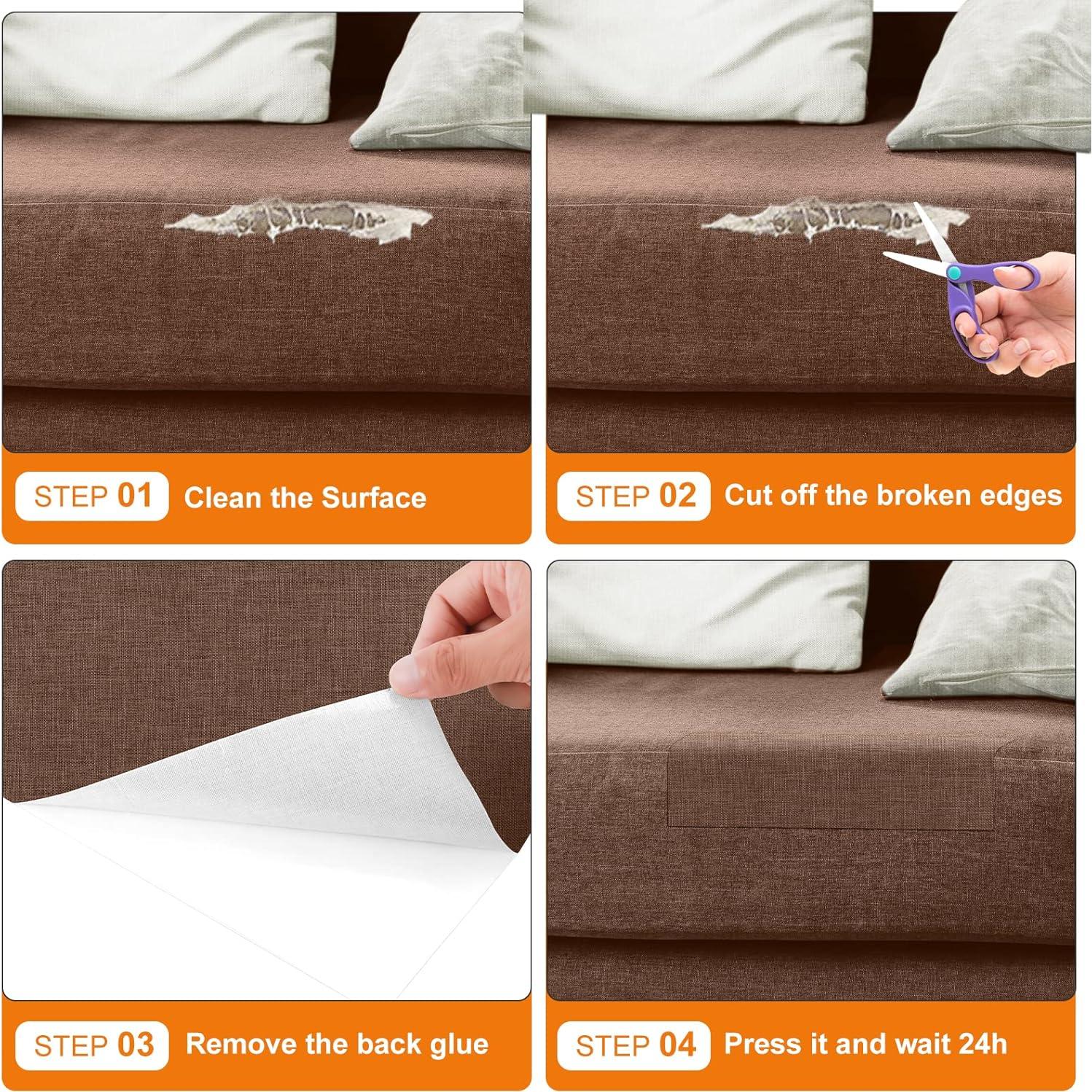 Parche de reparación autoadhesivo Cahomo 10x160 cm Marrón