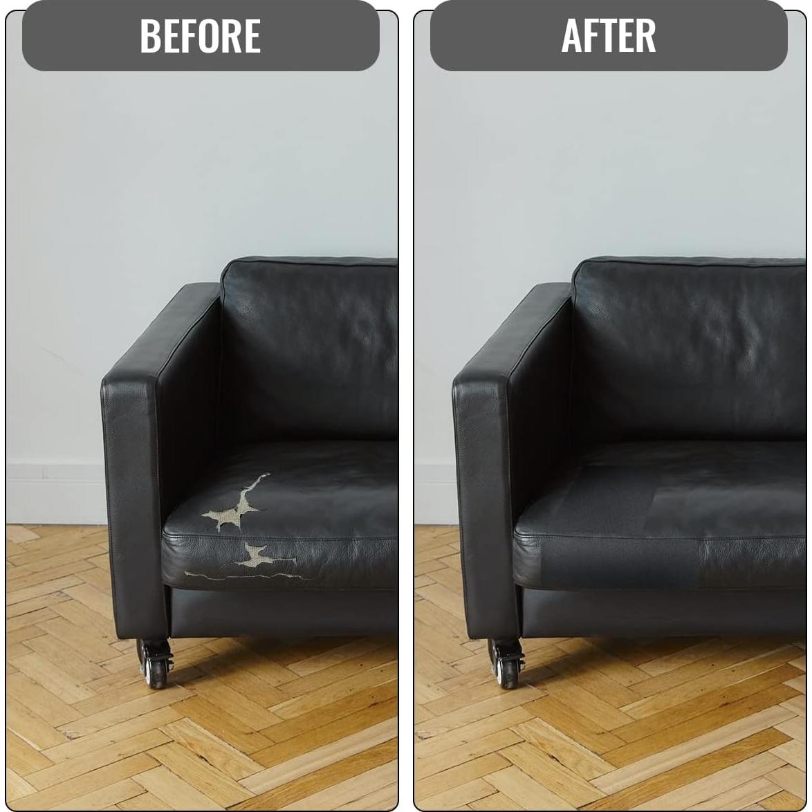 Kit de Reparación de Cuero Tenalleys 2 Pcs 20x28 cm Autoadhesivo