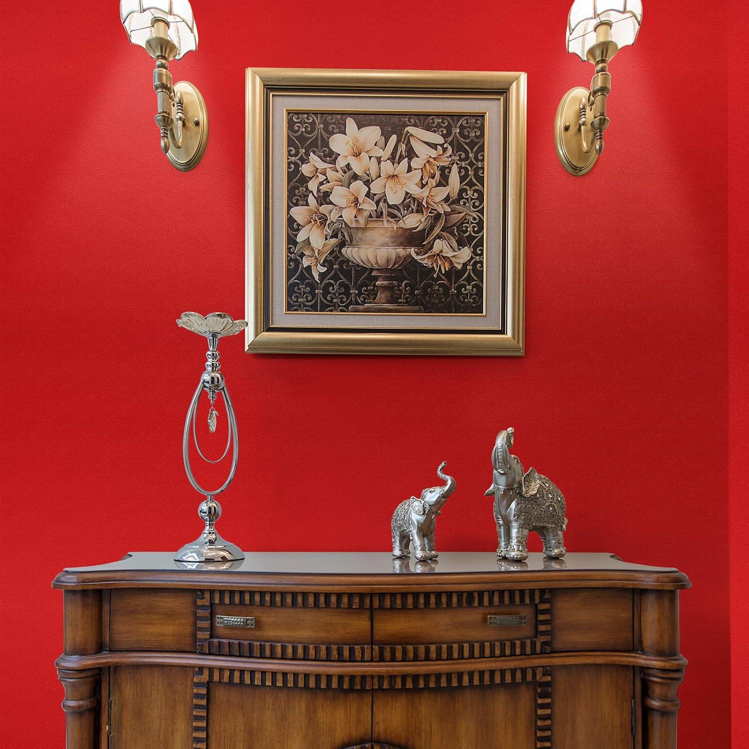 Parche de Reparación de Cuero Uooar 39.88x101.6 cm Rojo