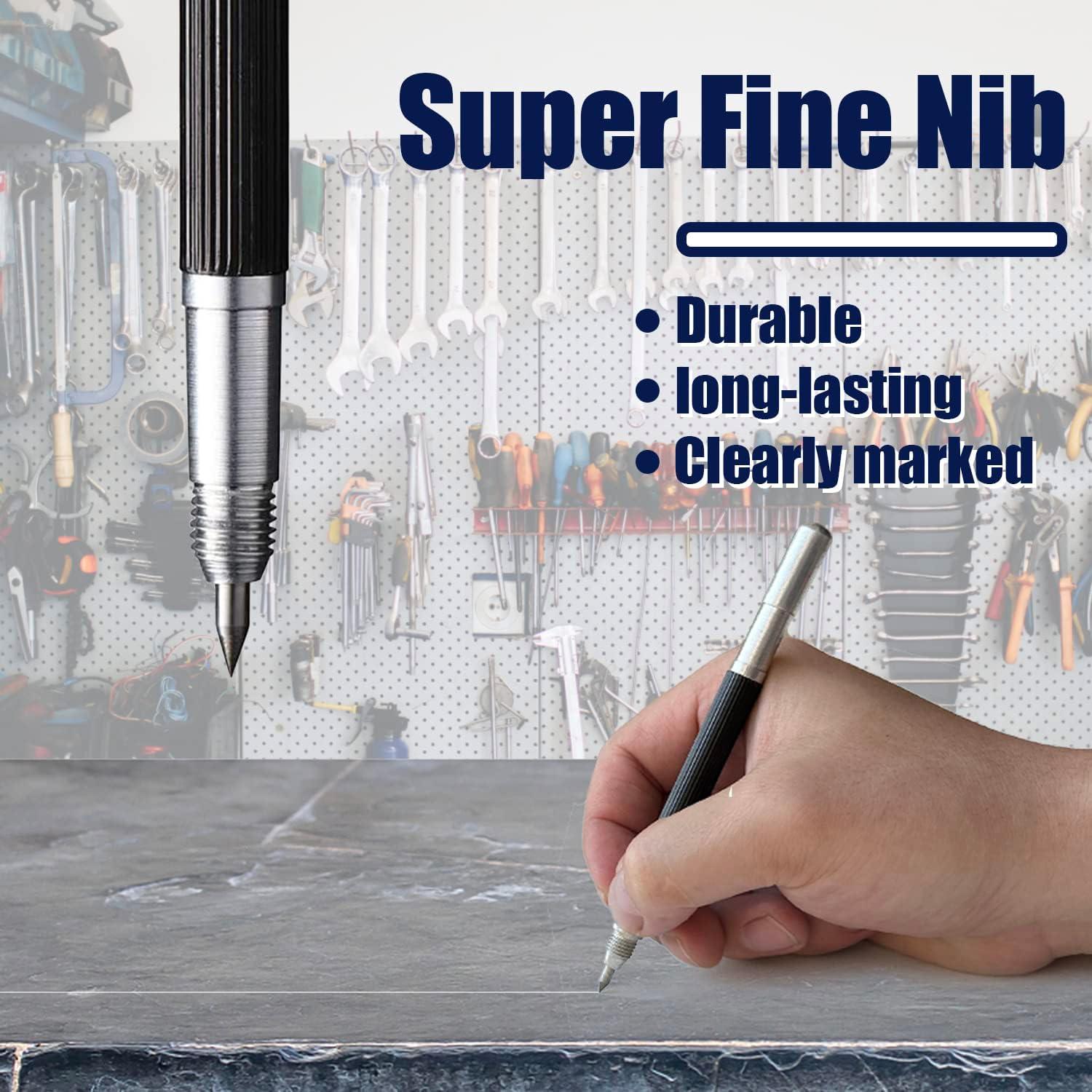 Scriber Doble Cabeza Tungsteno Deartisan 4 Paquetes 9.5 Mohs